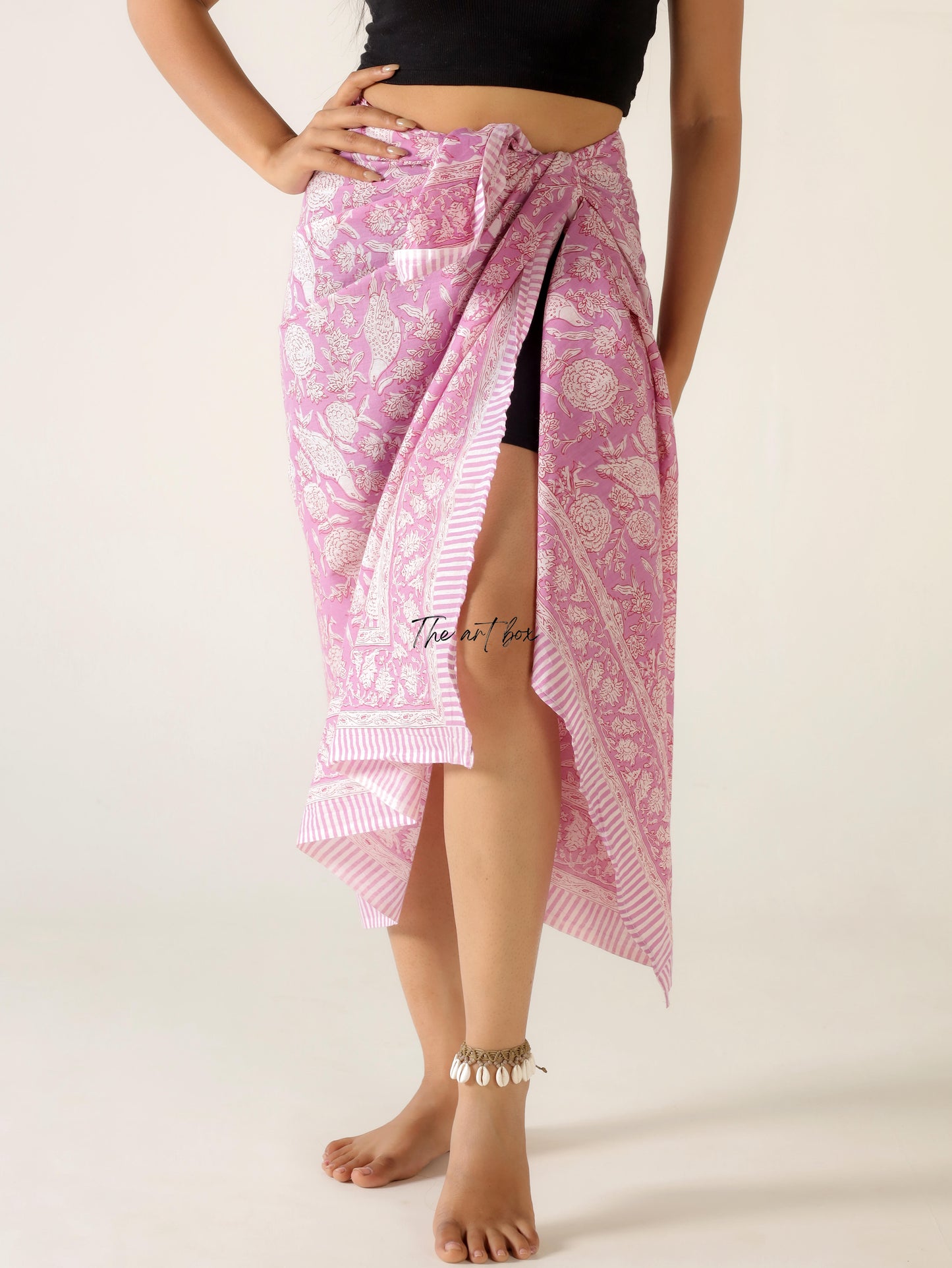 Blossom Beauty: Cotton Floral Sarong Pareo for Sun Seekers