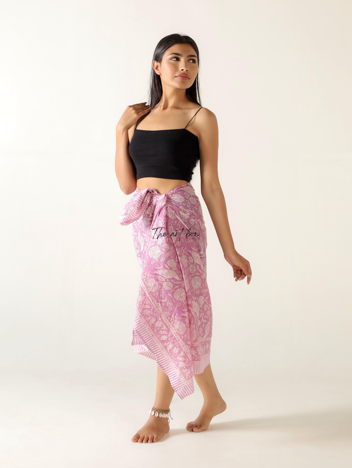 Blossom Beauty: Cotton Floral Sarong Pareo for Sun Seekers