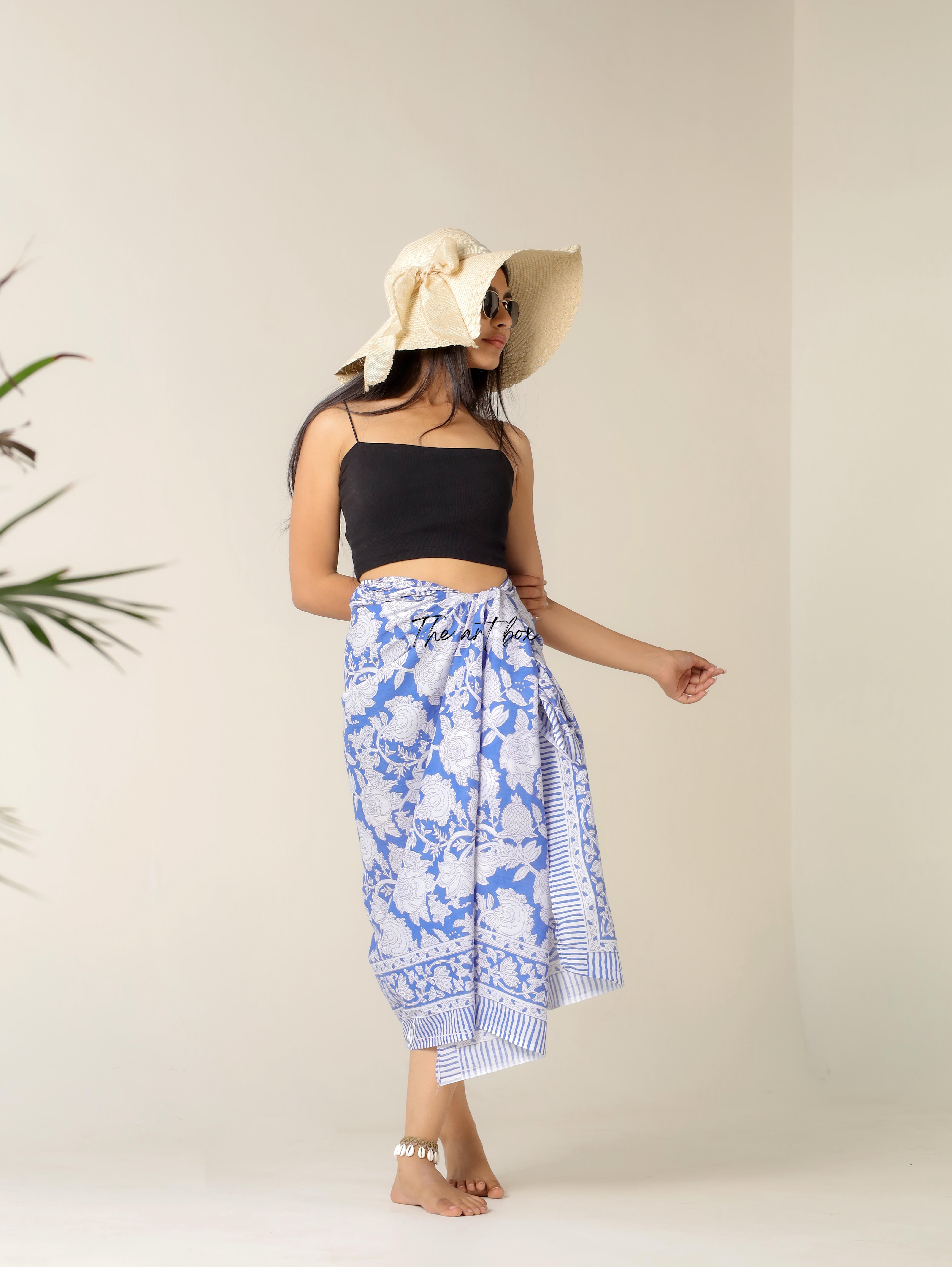 Blooming Beauty Floral Sarong Pareo for Effortless Style