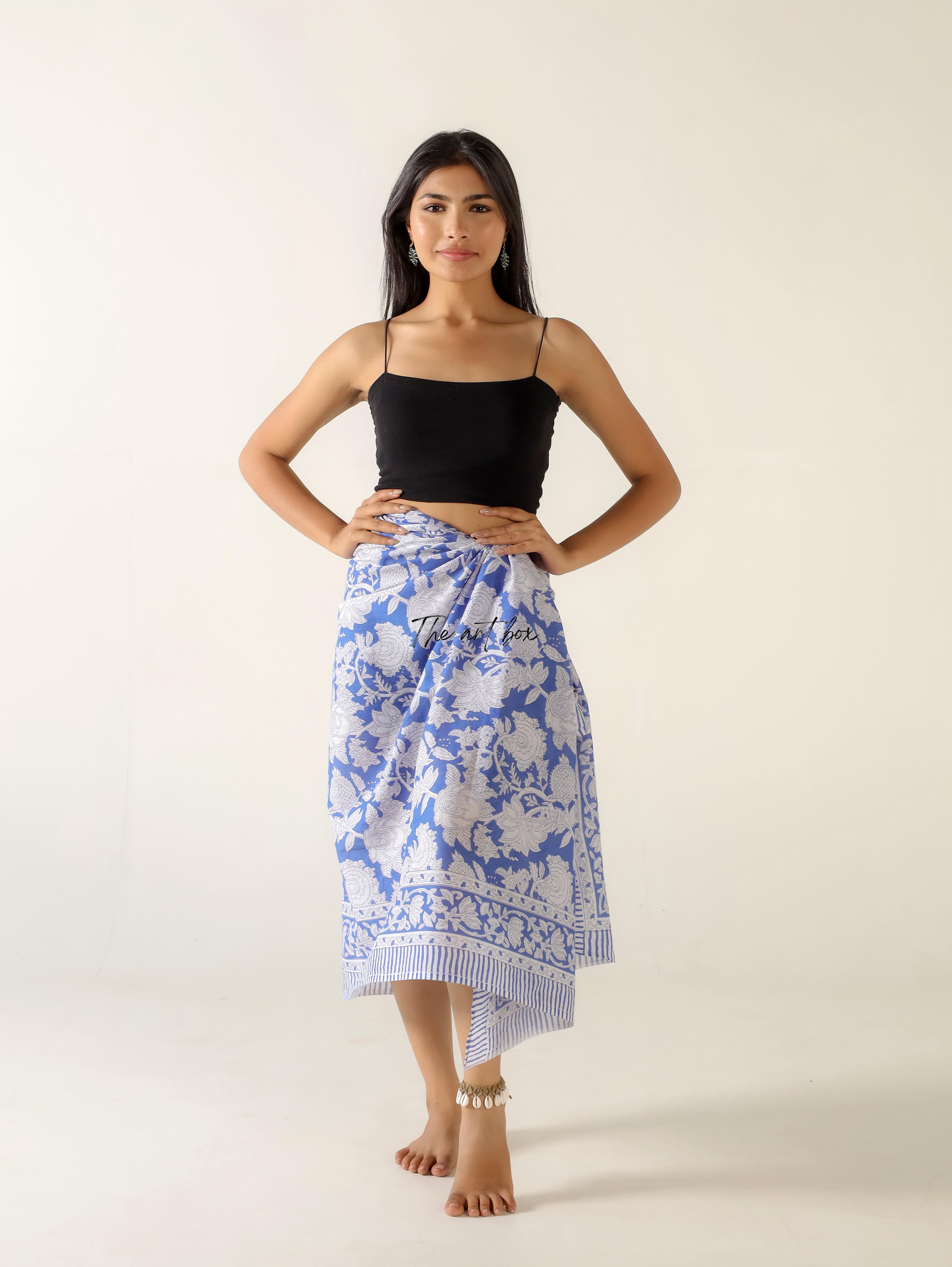 Blooming Beauty Floral Sarong Pareo for Effortless Style