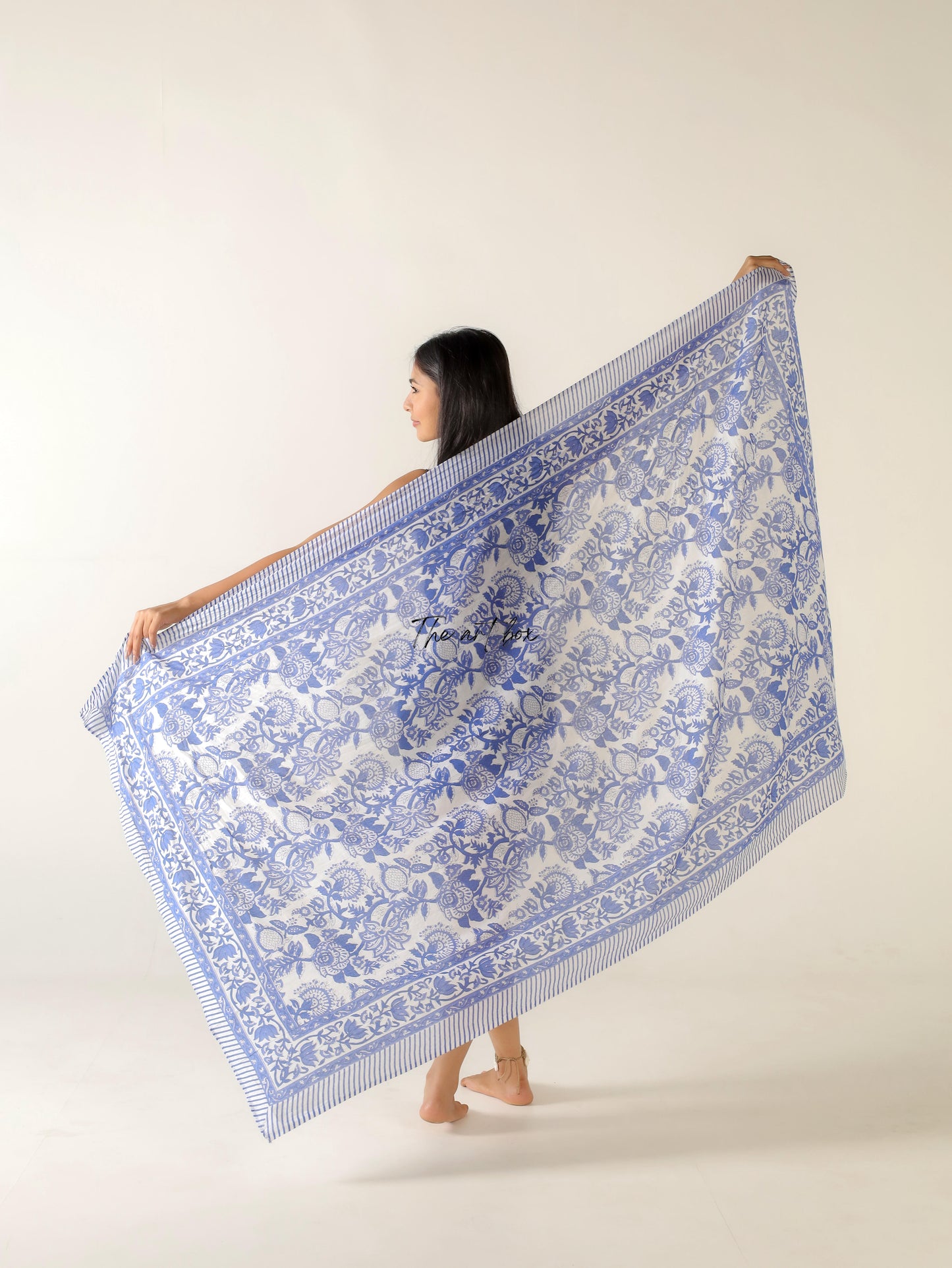 Island Floral Cotton Sarong Pareo for Tropical Vibes