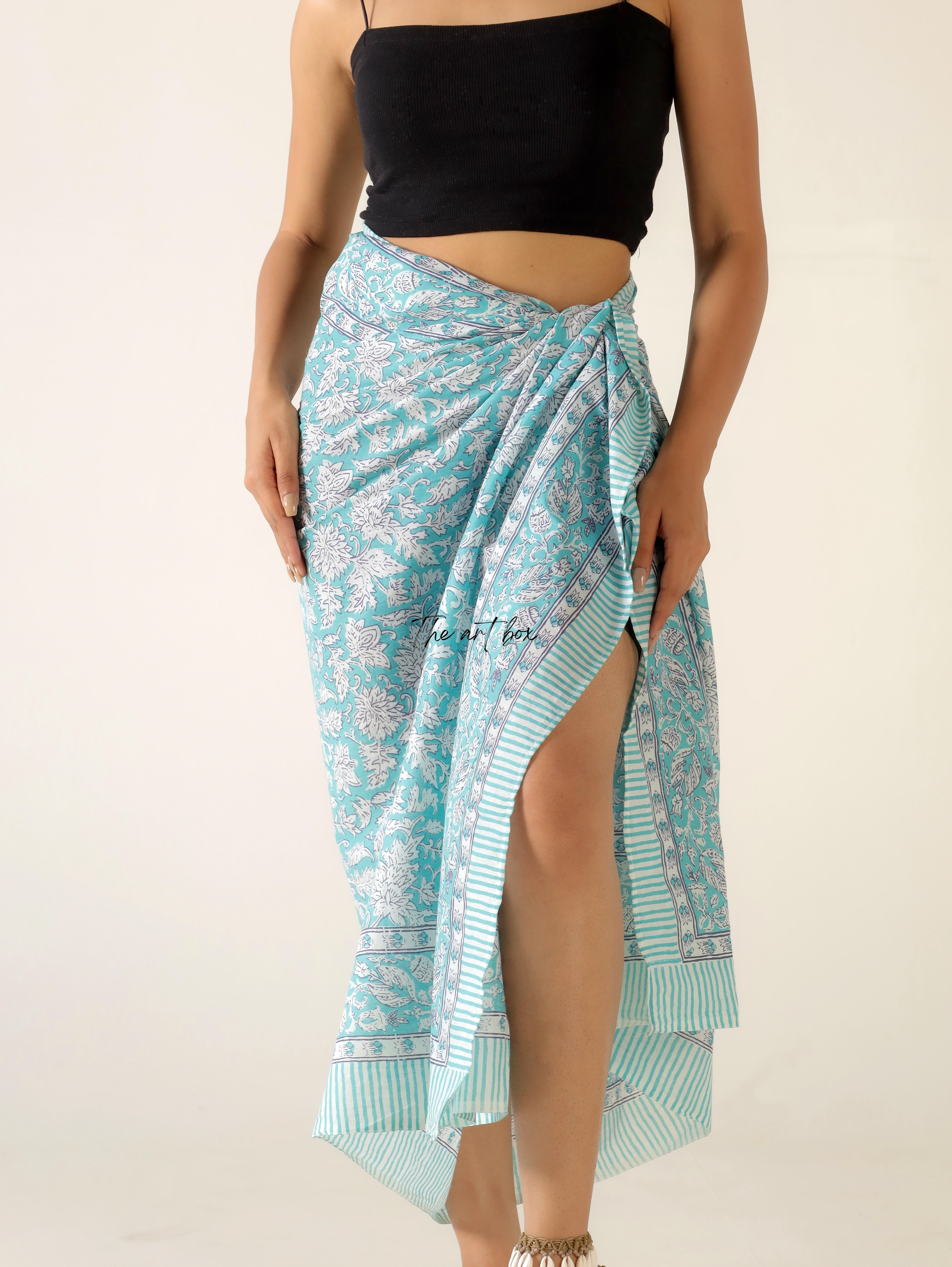 Sunflower Serenade Floral Sarong Pareo for Sunny Days