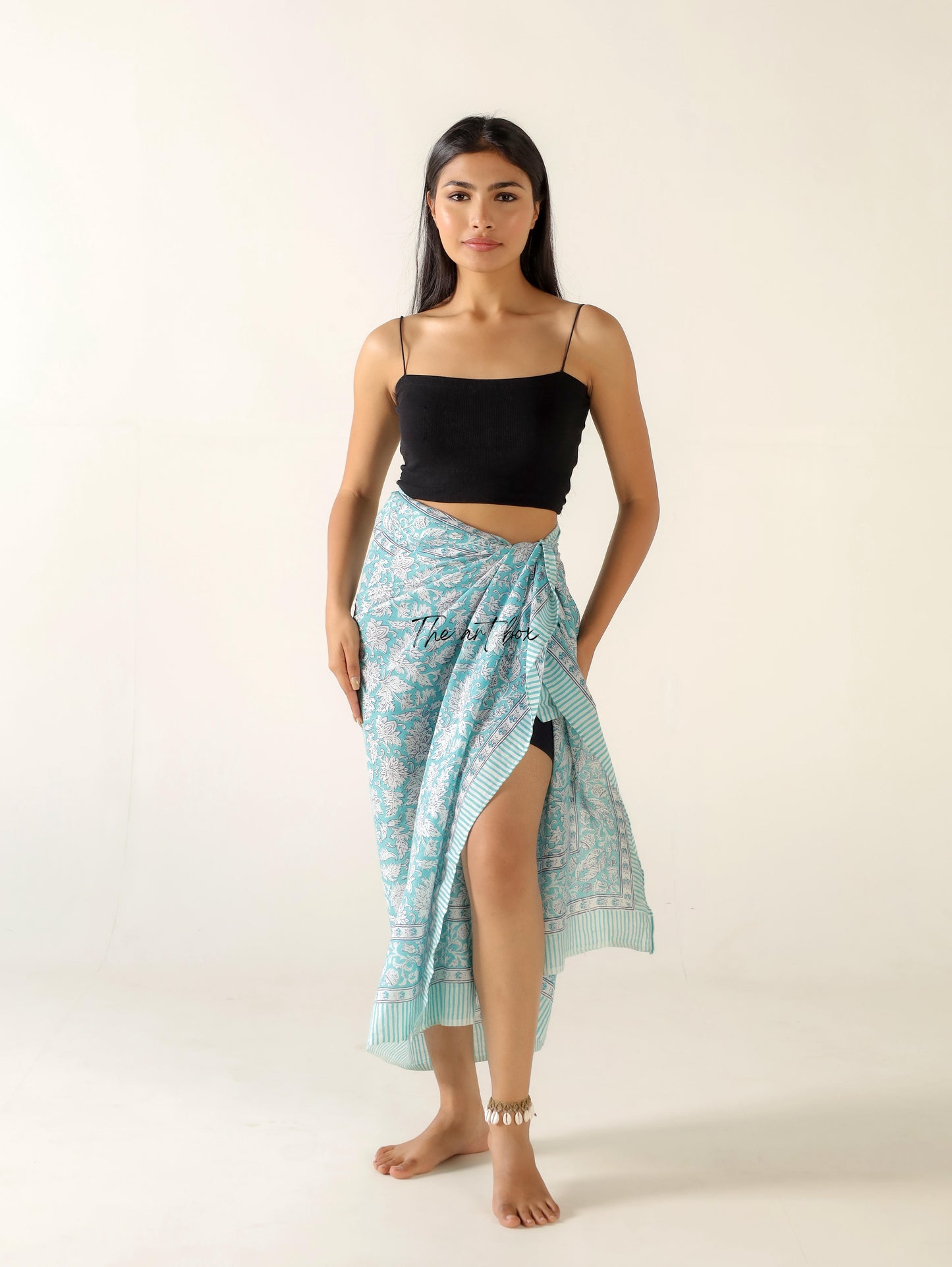 Sunflower Serenade Floral Sarong Pareo for Sunny Days