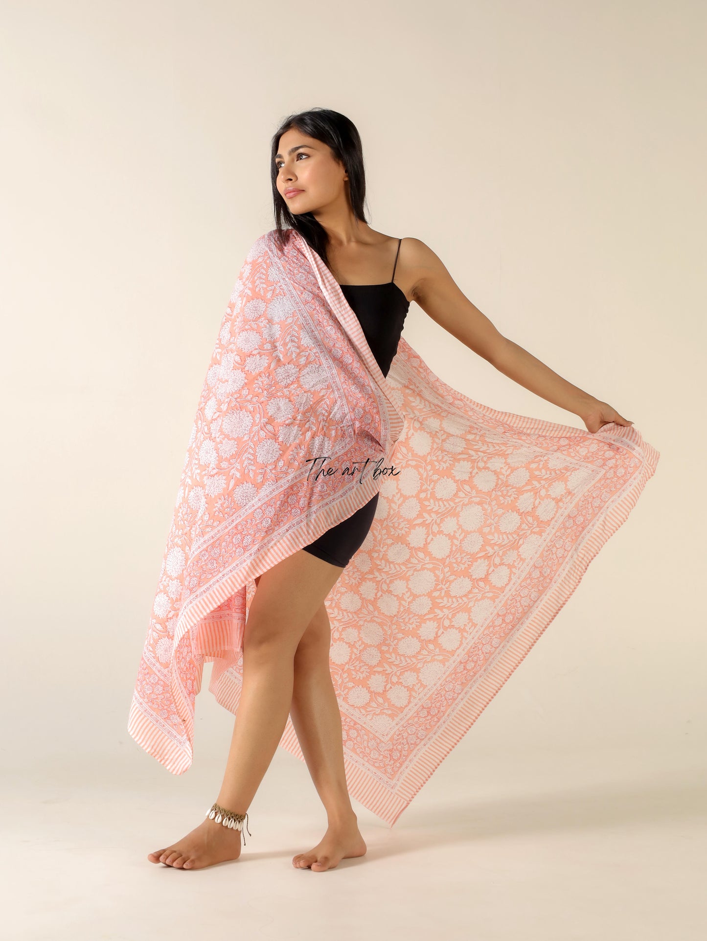 Tropicana Twist Cotton Floral Sarong Pareo for Exotic Escapes