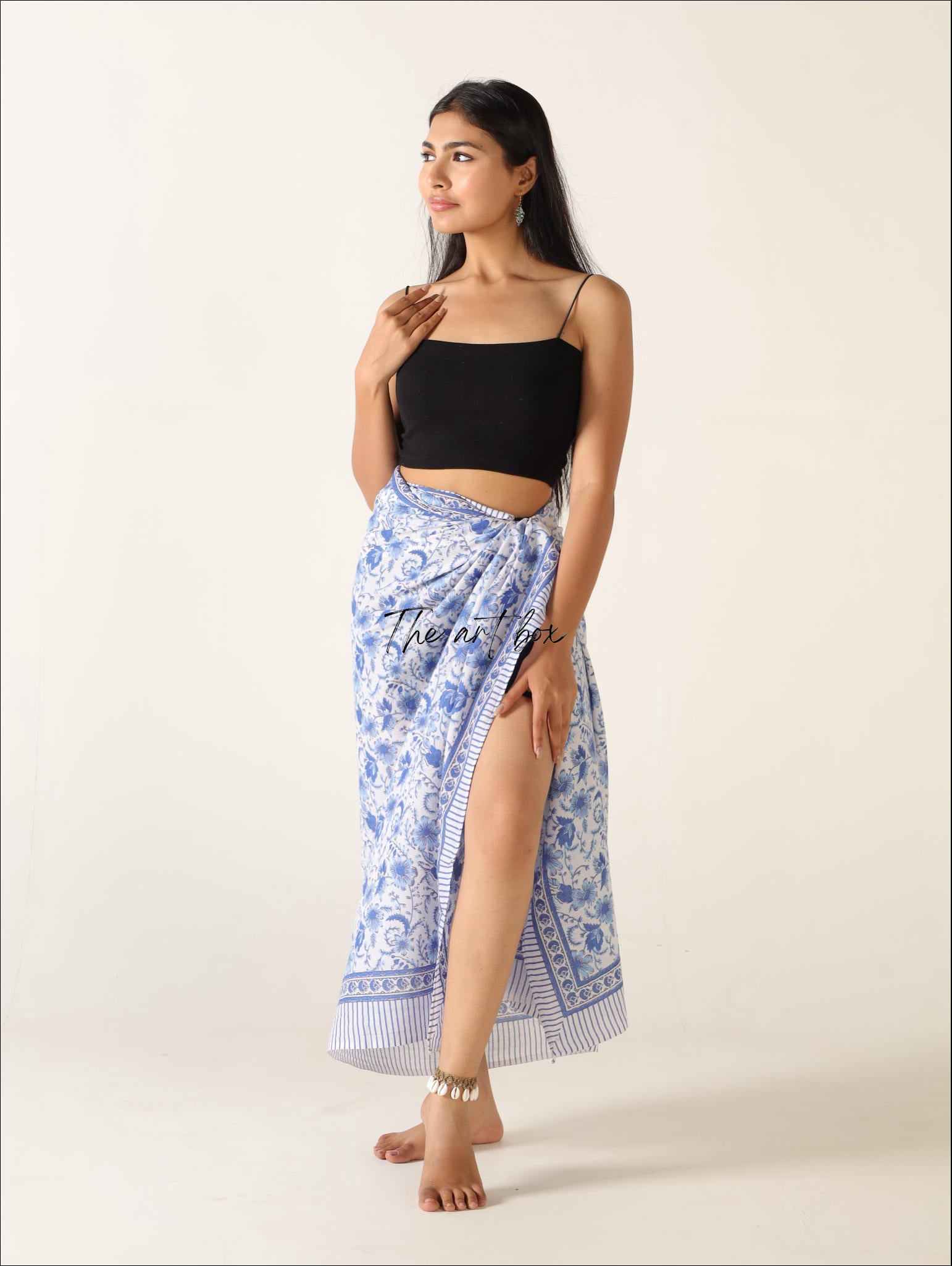 Beach Bloom Tropicana Twist Cotton Floral Sarong Pareo