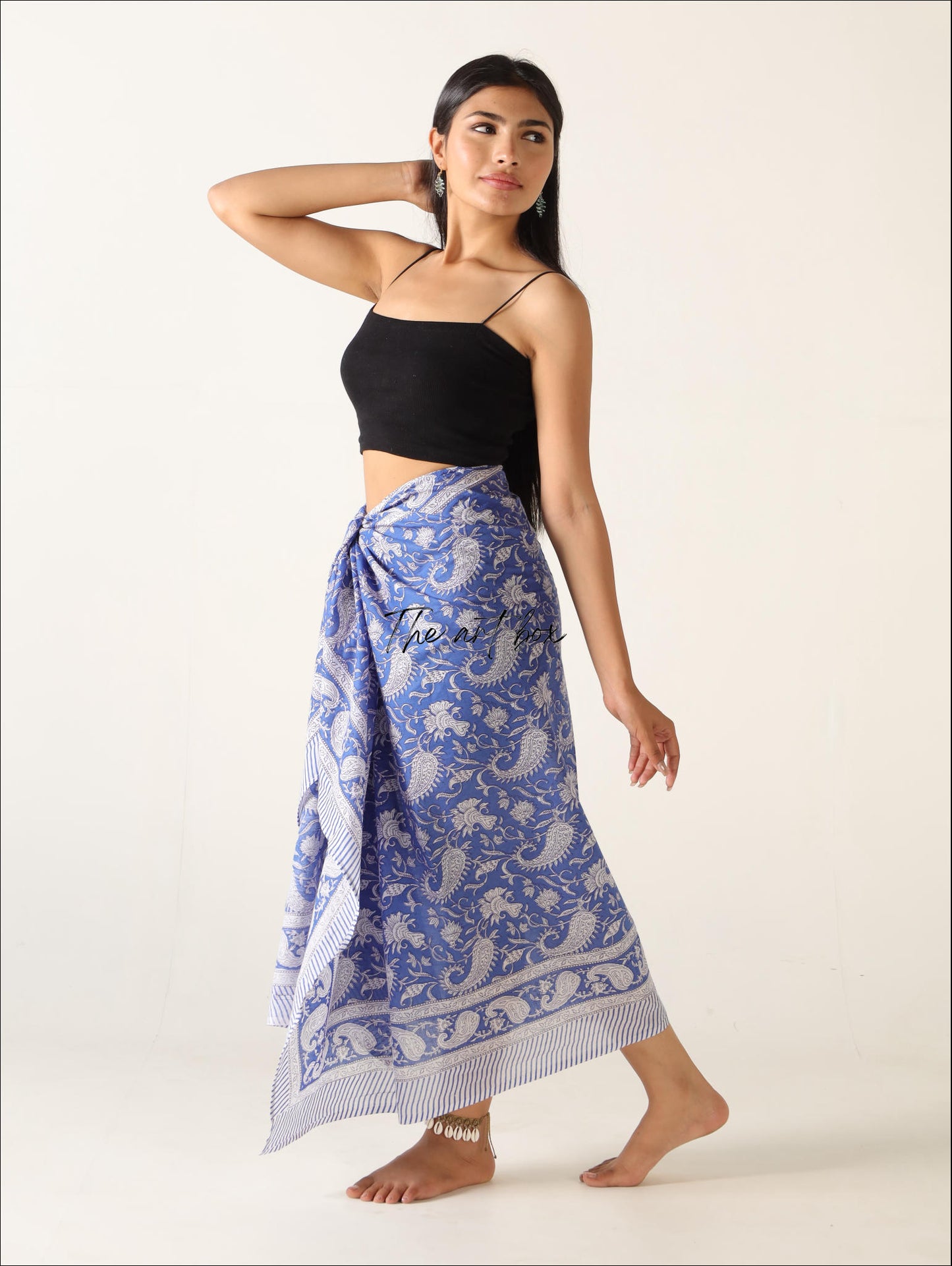 Floral Fantasy Tropicana Twist Cotton Sarong Pareo