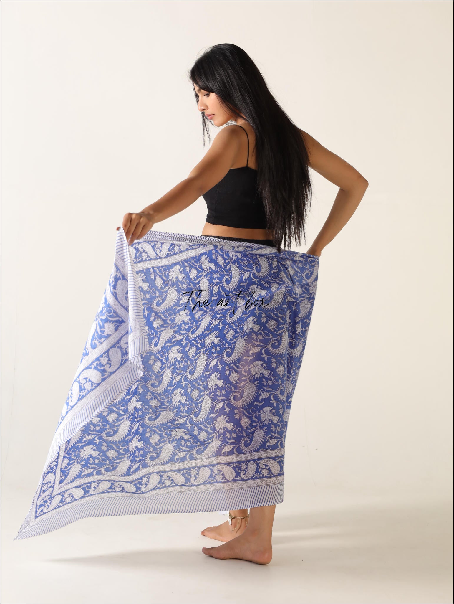 Floral Fantasy Tropicana Twist Cotton Sarong Pareo