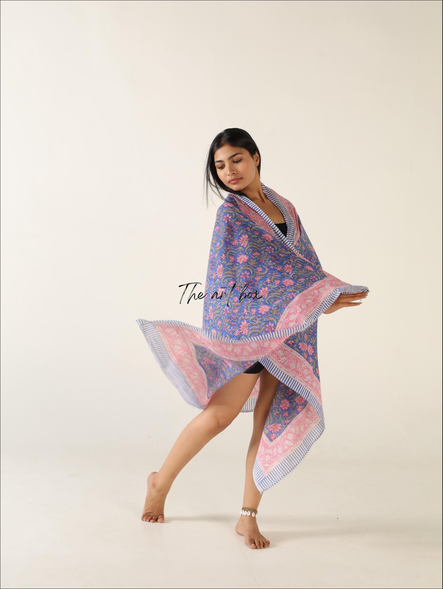 Floral Delight Cotton Sarong Pareo for Exotic Escapes