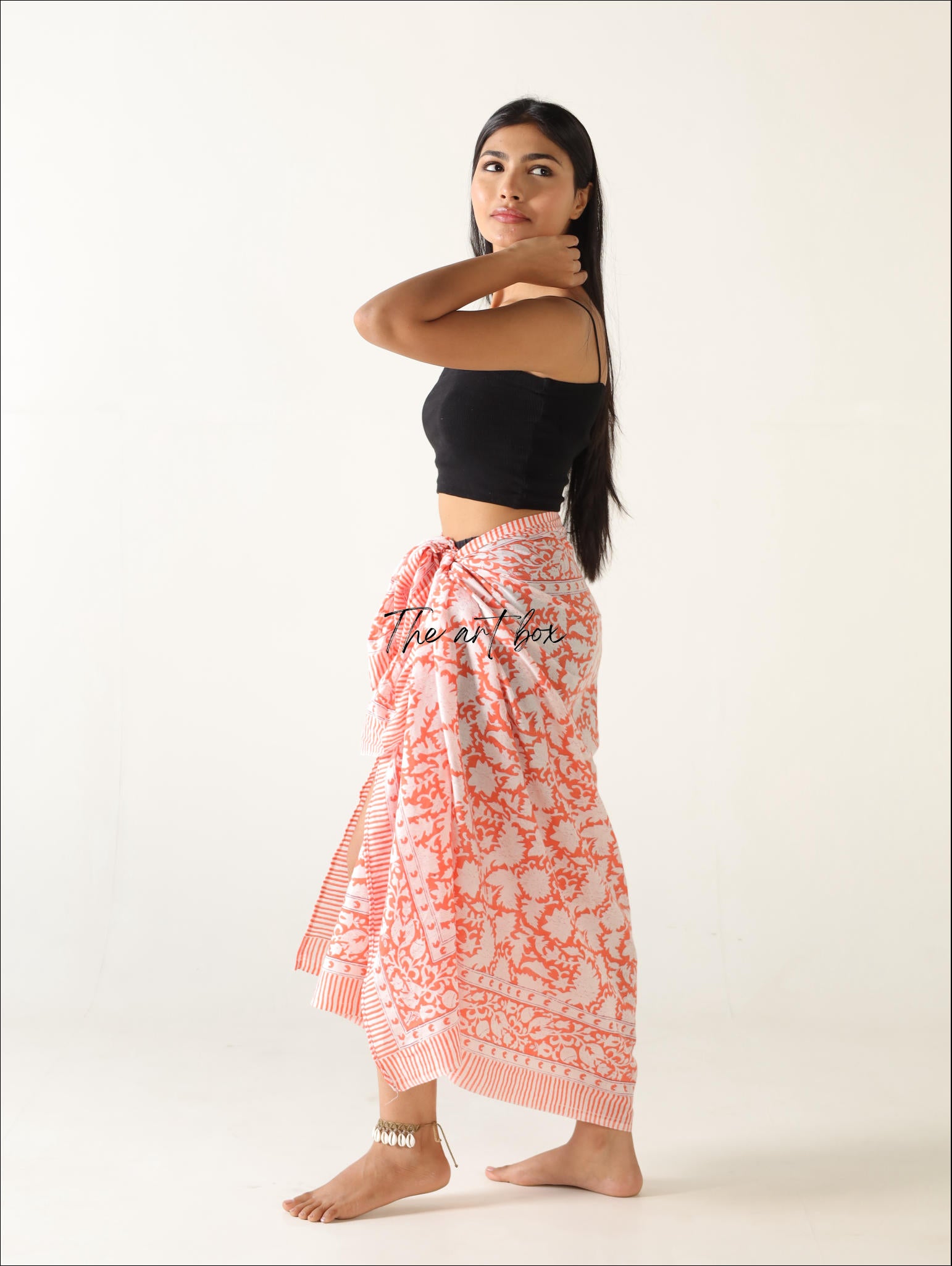 Island Chic Tropicana Twist Floral Sarong Pareo for Exotic Getaways