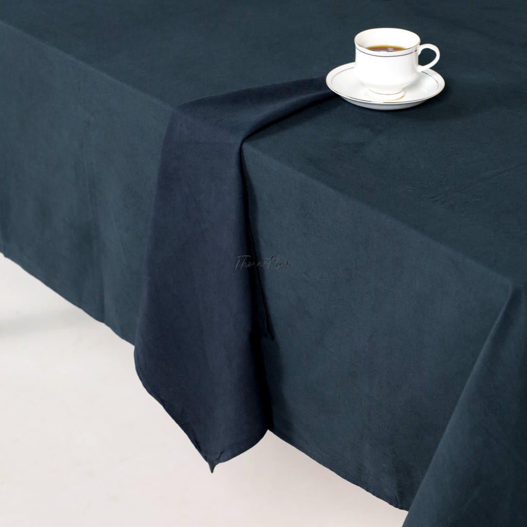 Black Cotton Tablecloth