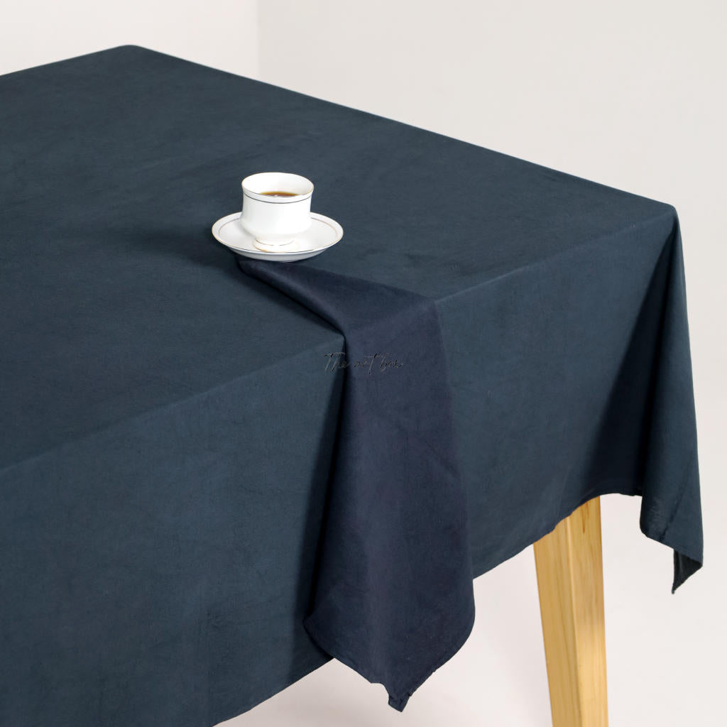 Black Cotton Tablecloth