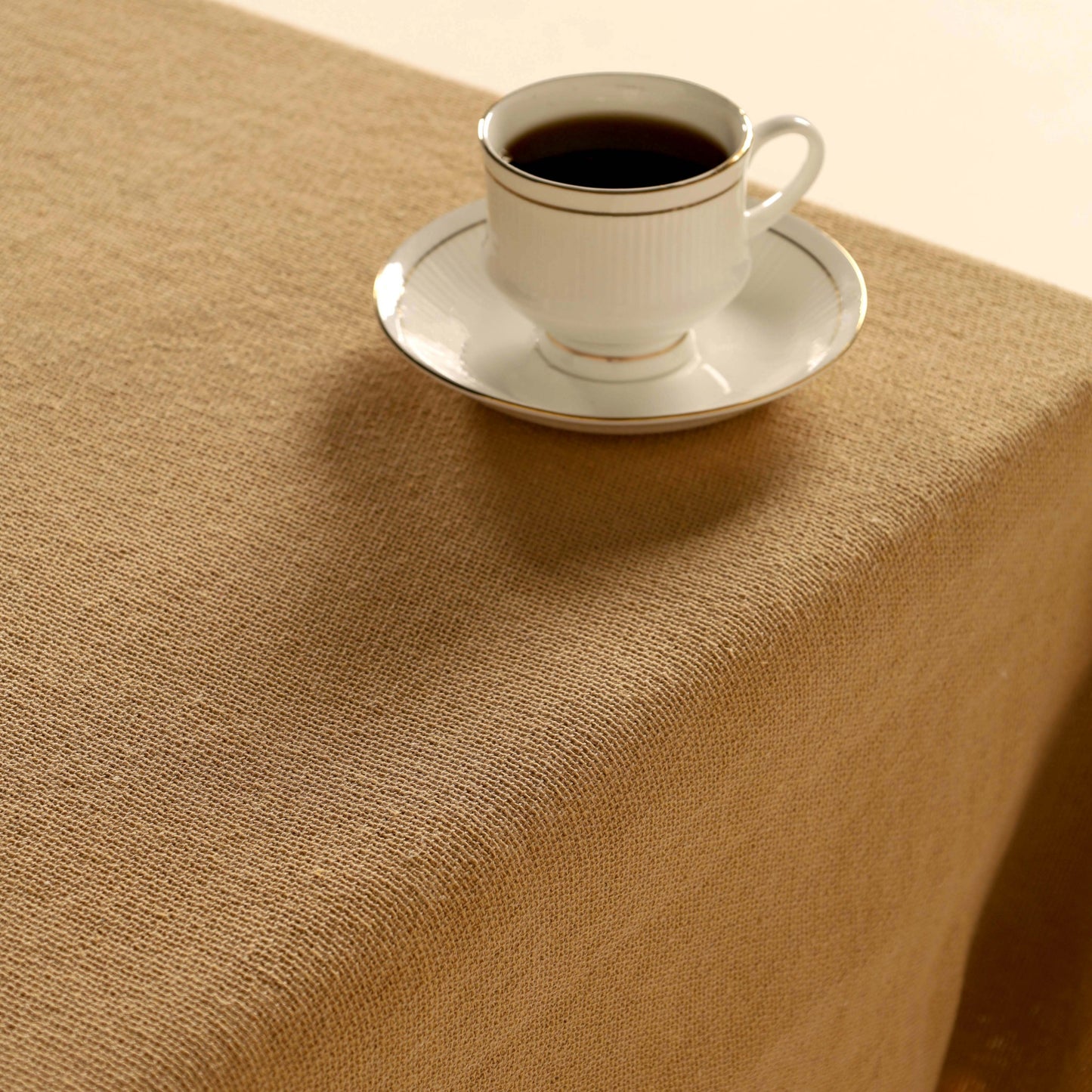 Brown Cotton Tablecloth