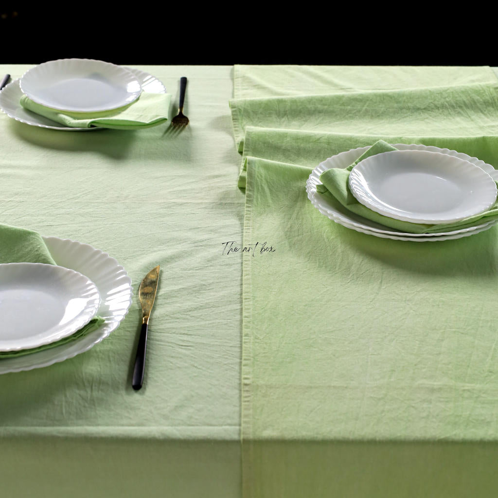 Lime Cotton Tablecloth