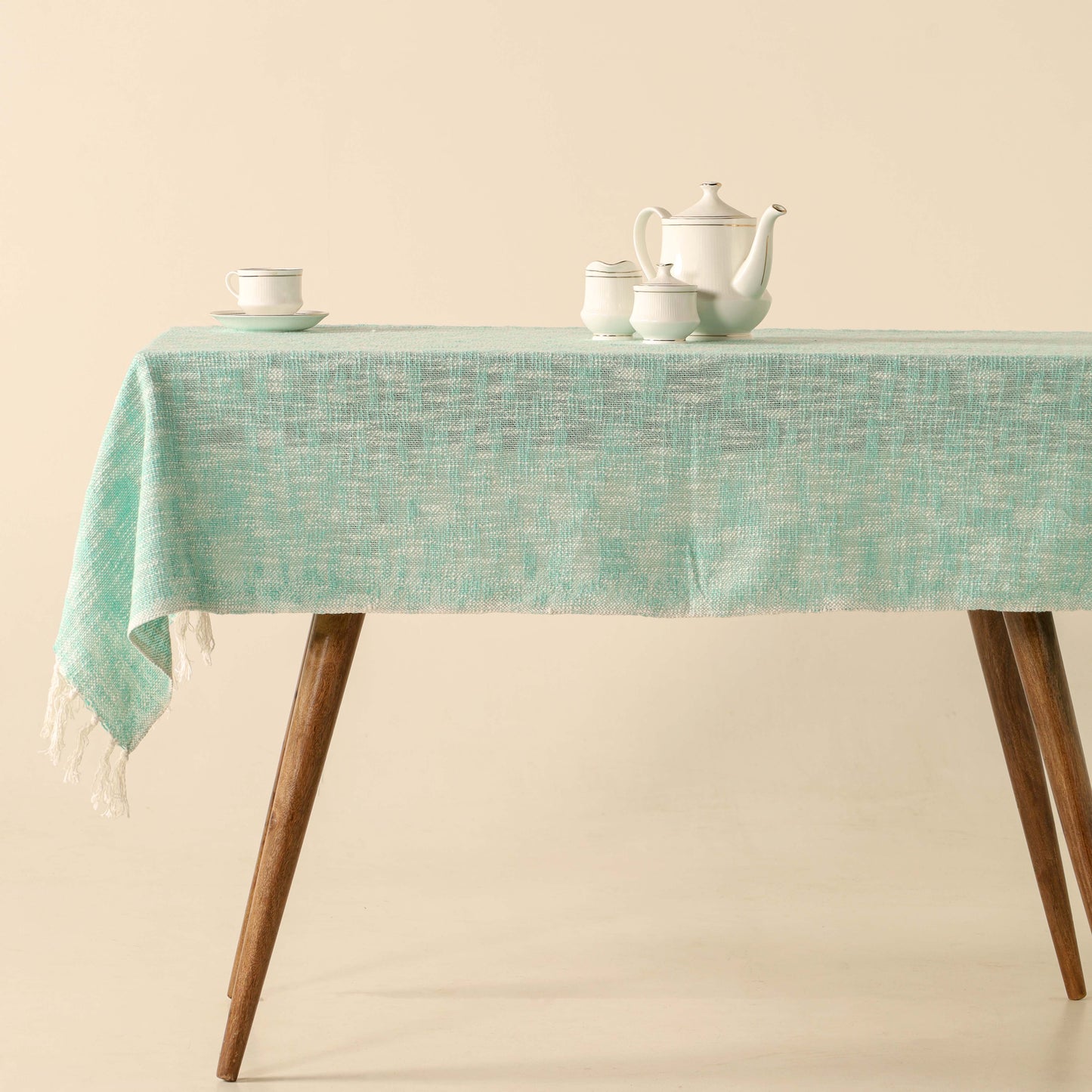 Mint Cotton Tablecloth