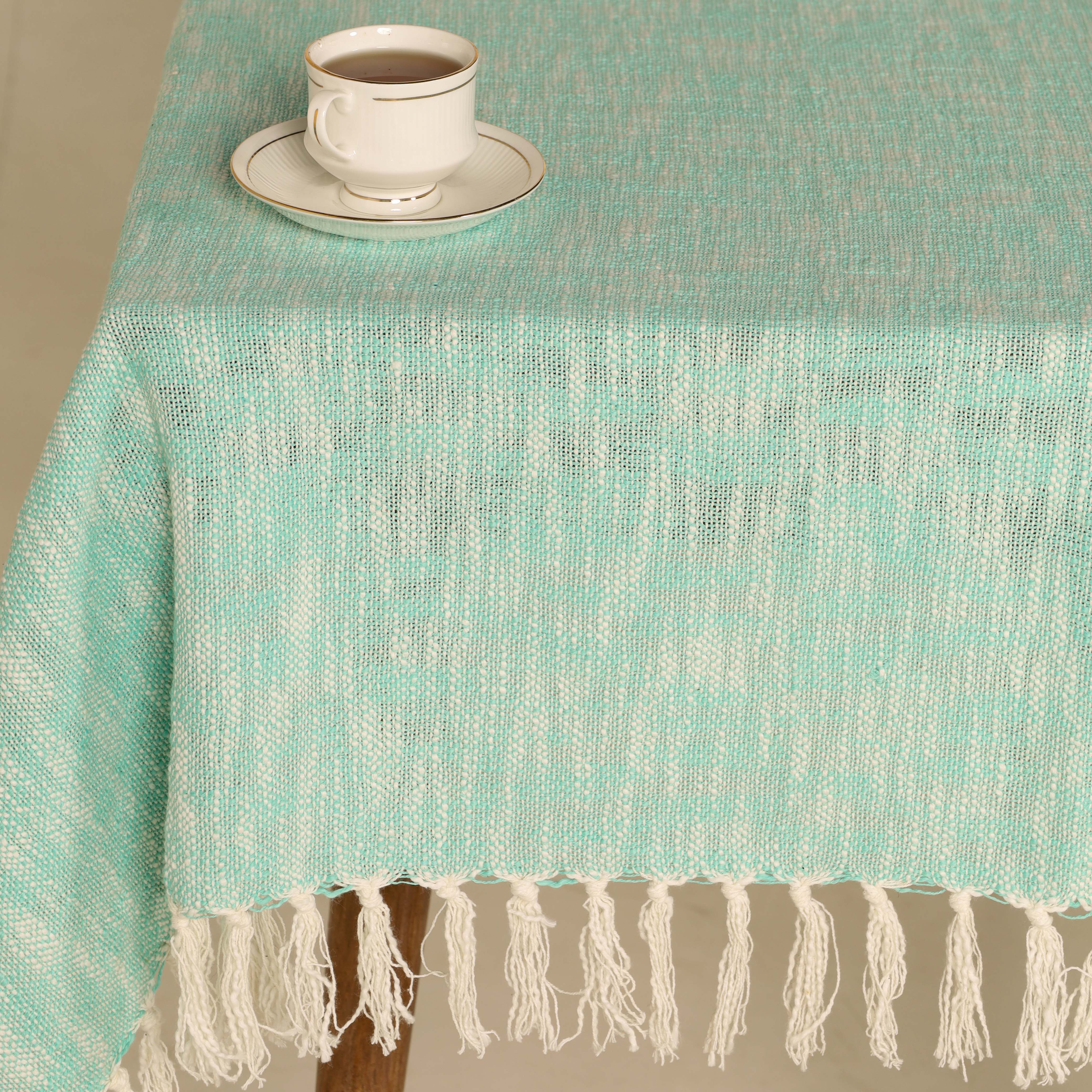 Mint Cotton Tablecloth