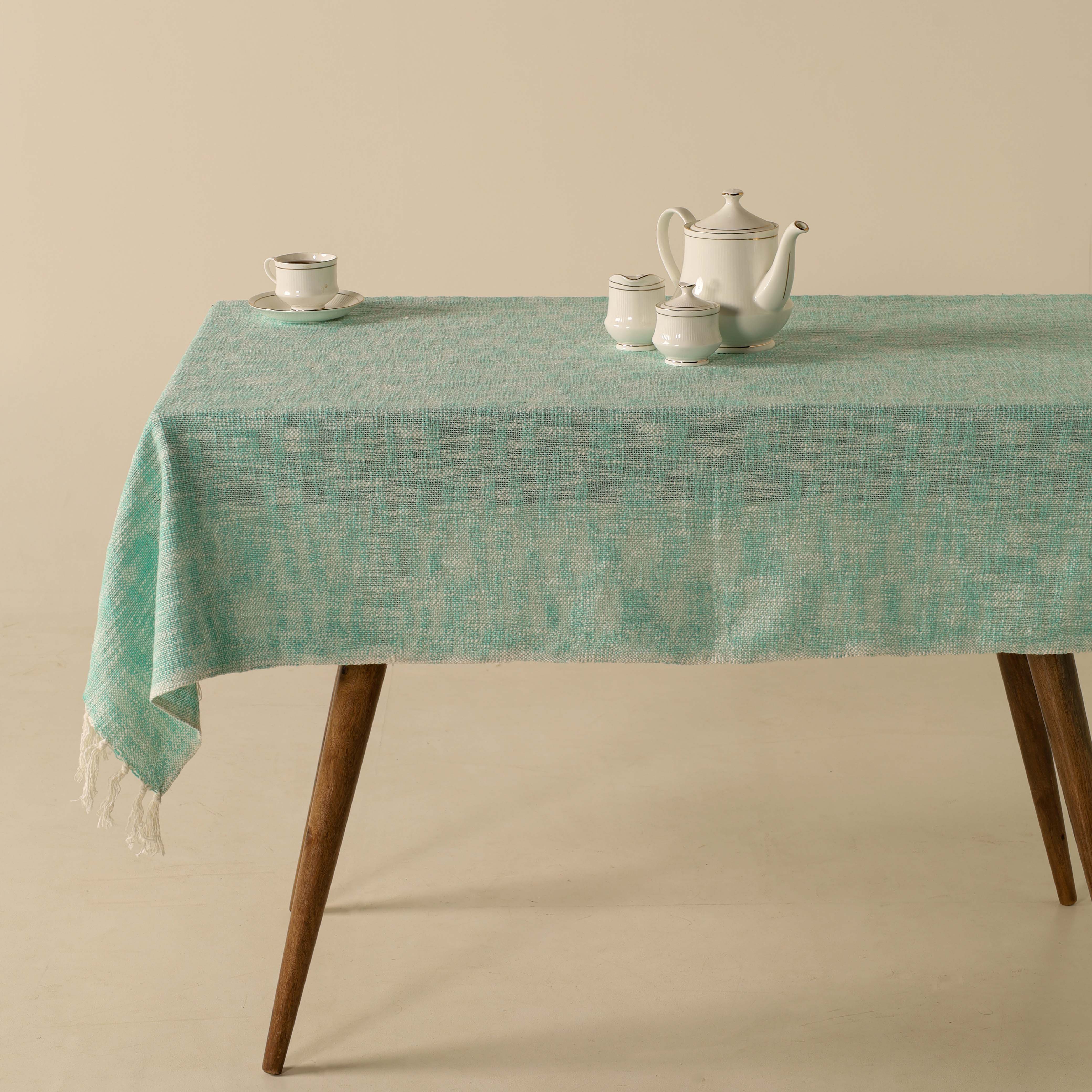 Mint Cotton Tablecloth