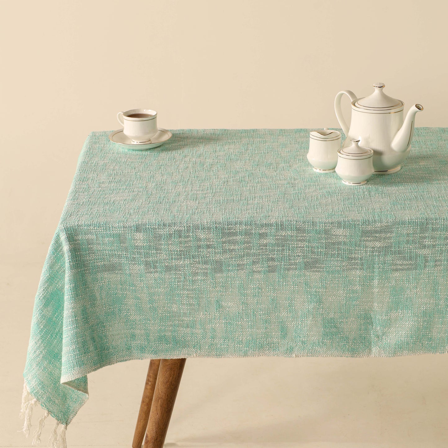 Mint Cotton Tablecloth