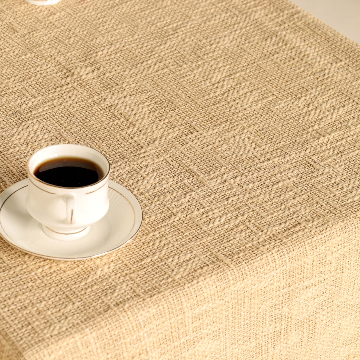 Oatmeal Cotton Tablecloth