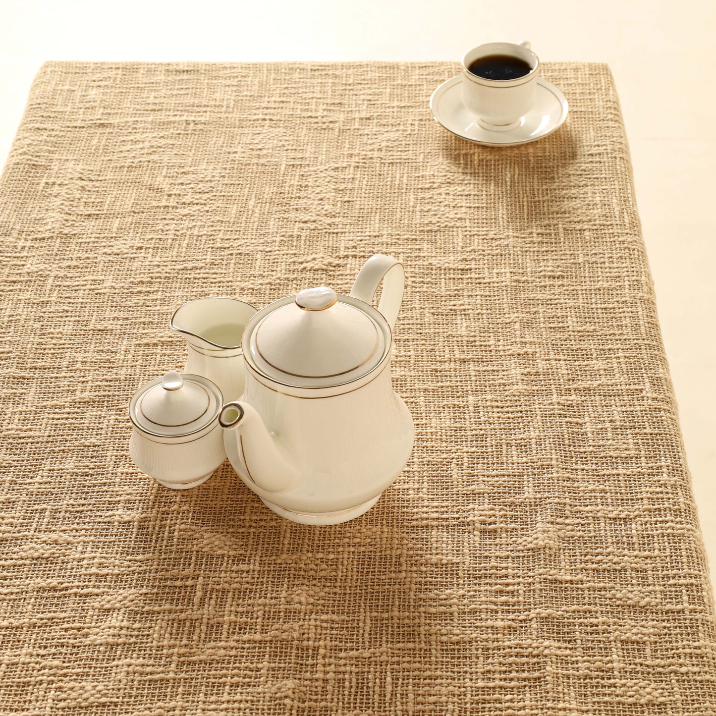 Oatmeal Cotton Tablecloth