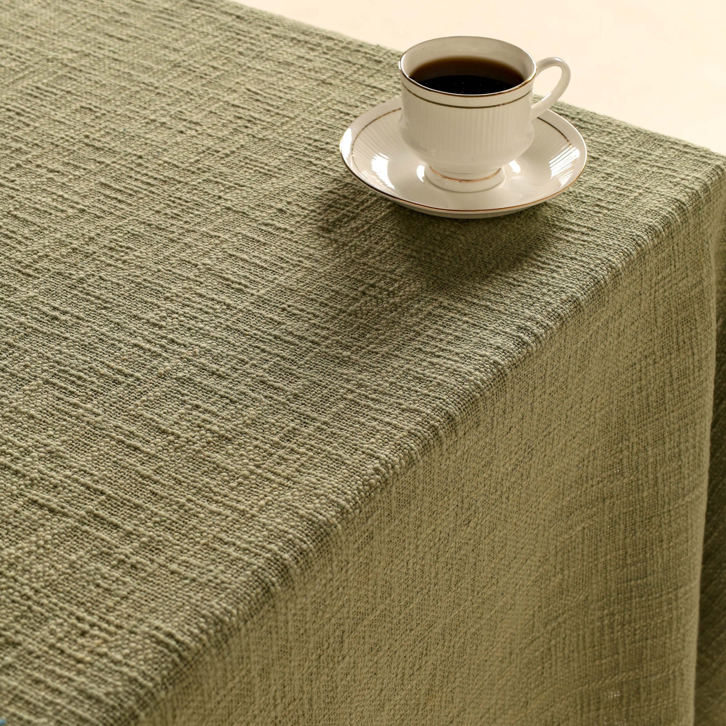 Olive Cotton Tablecloth