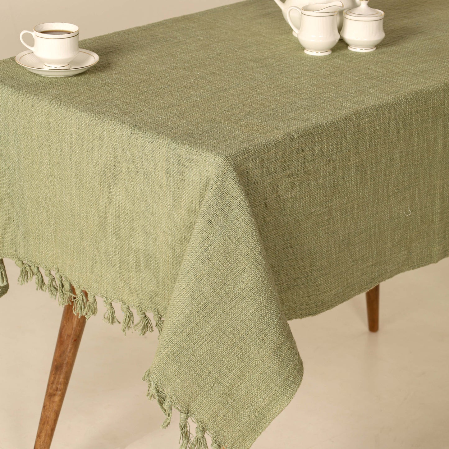 Olive Cotton Tablecloth