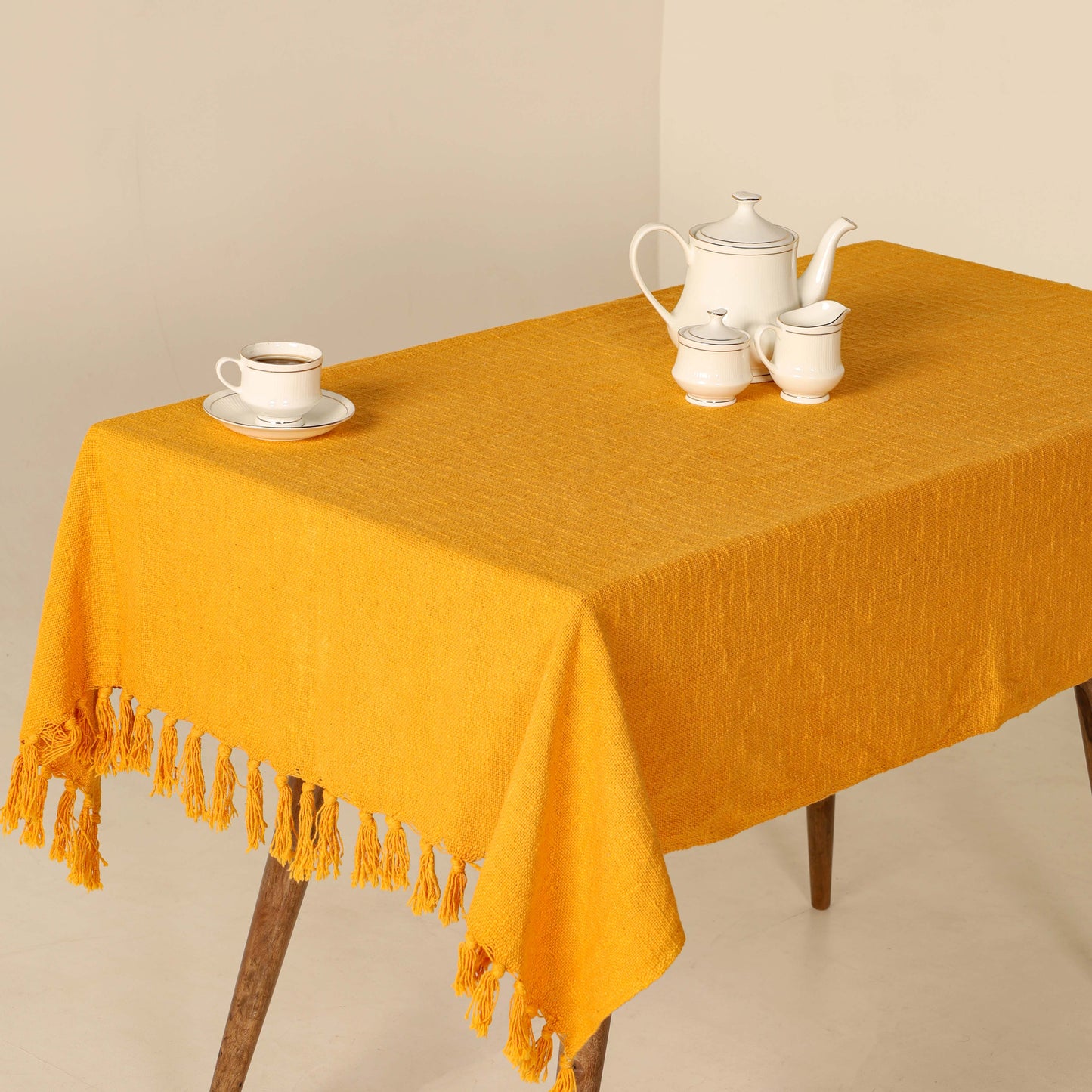 Orange Cotton Tablecloth