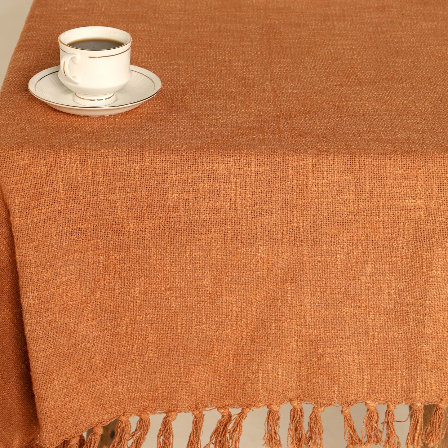 Rust Cotton Tablecloth