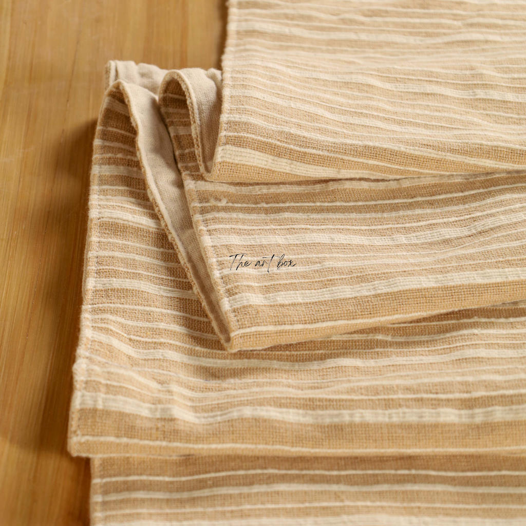 Striped Cotton Table Runner