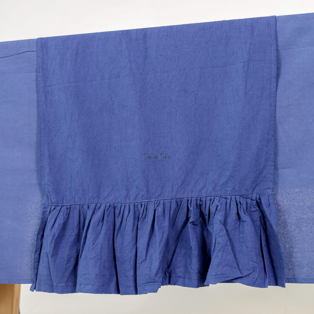 Blue Cotton Table Runner