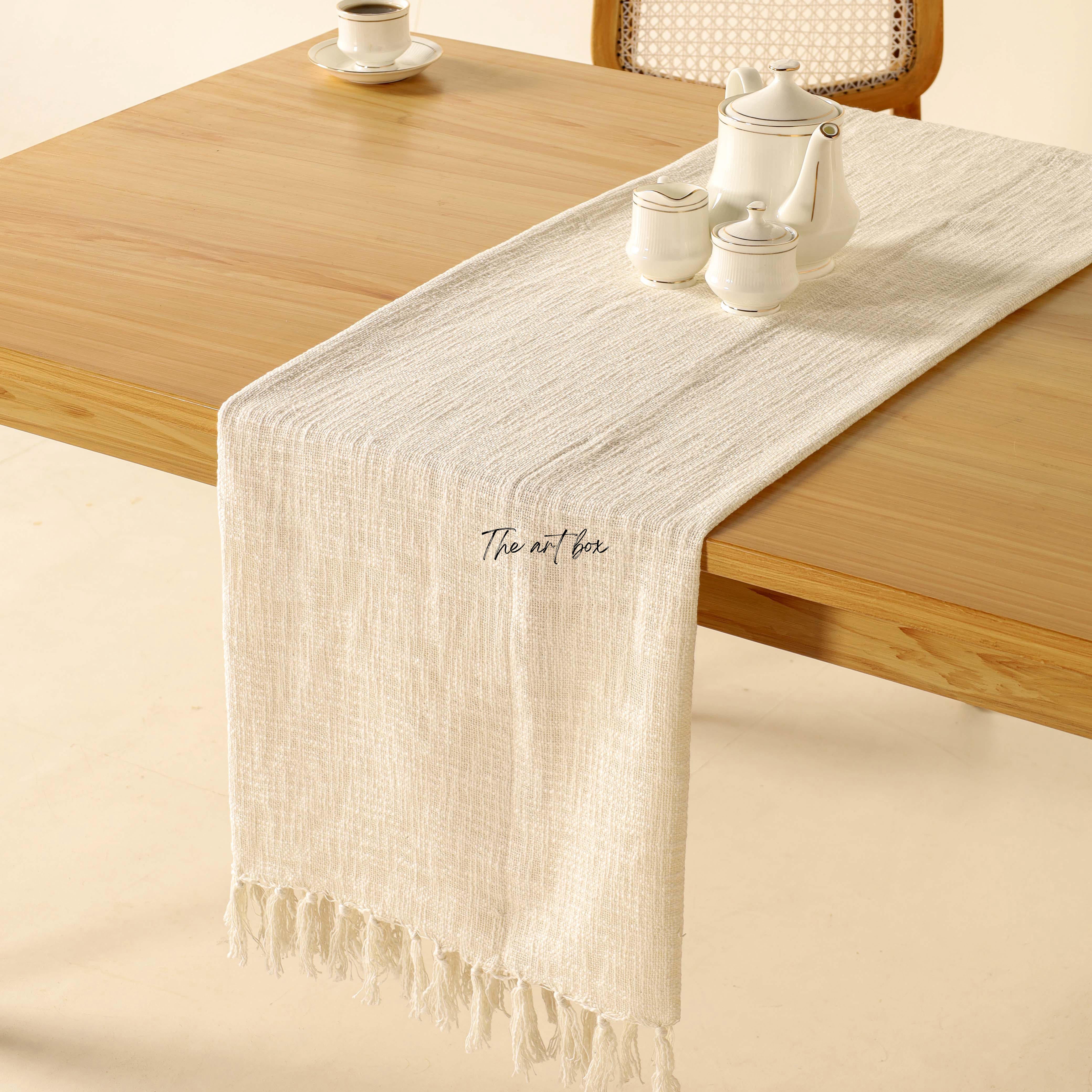 White Table Runner