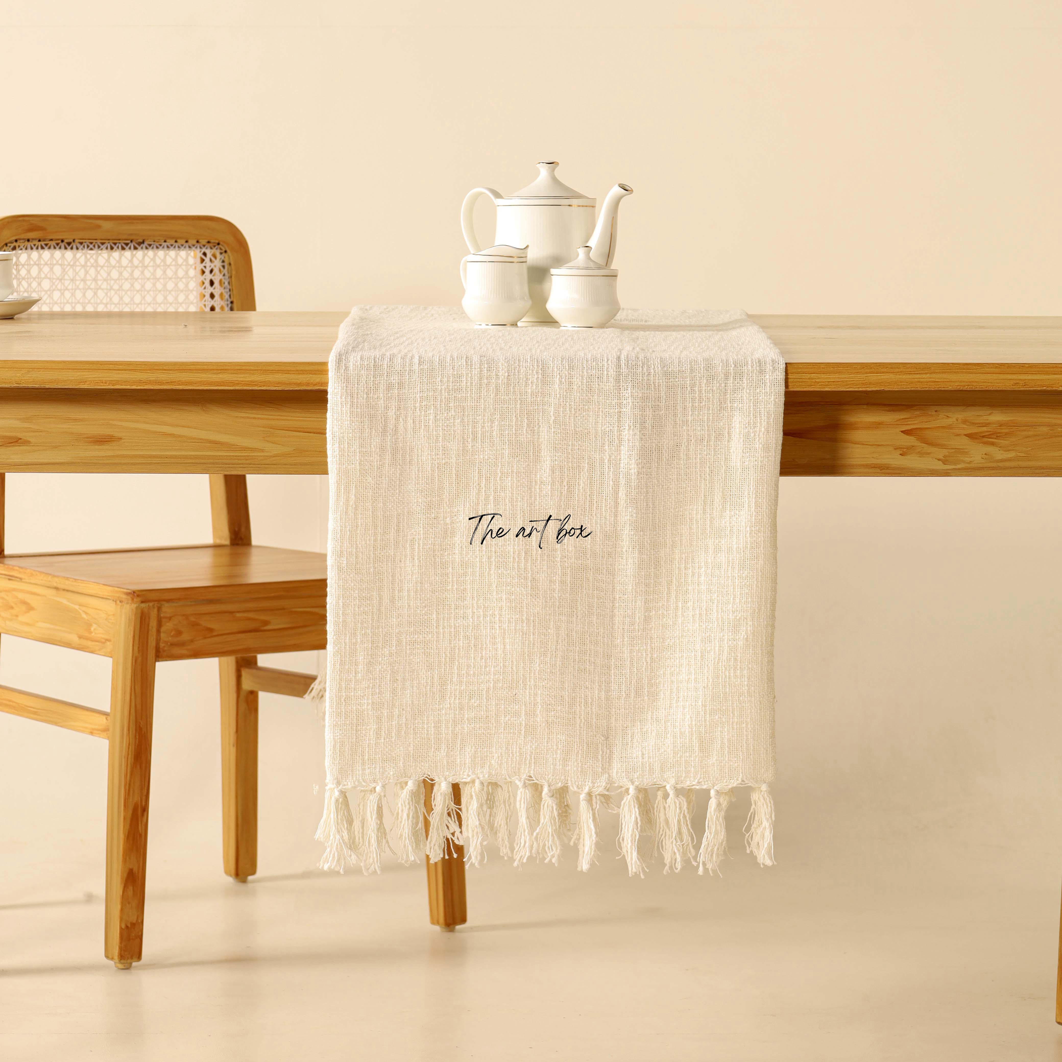 White Table Runner