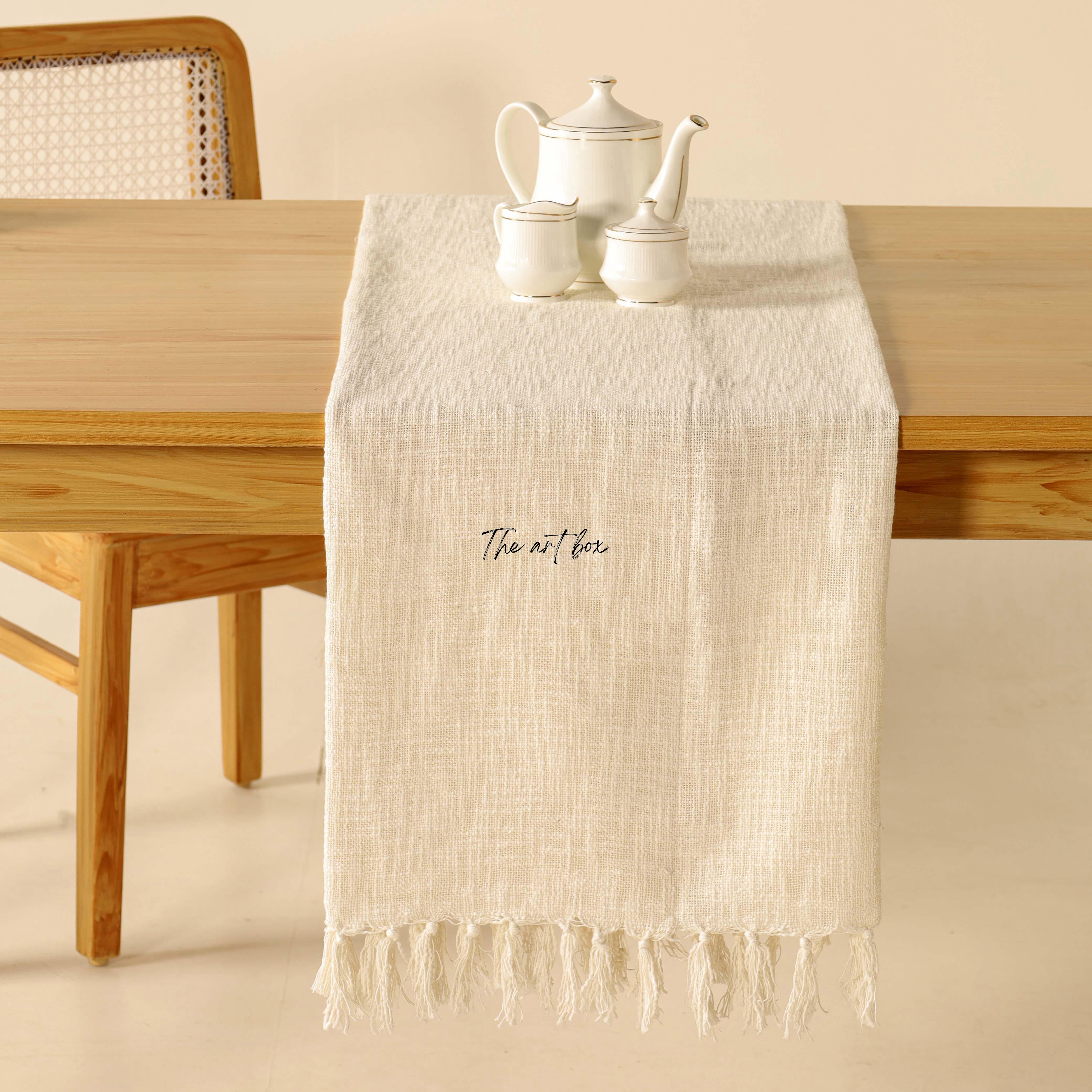 White Table Runner