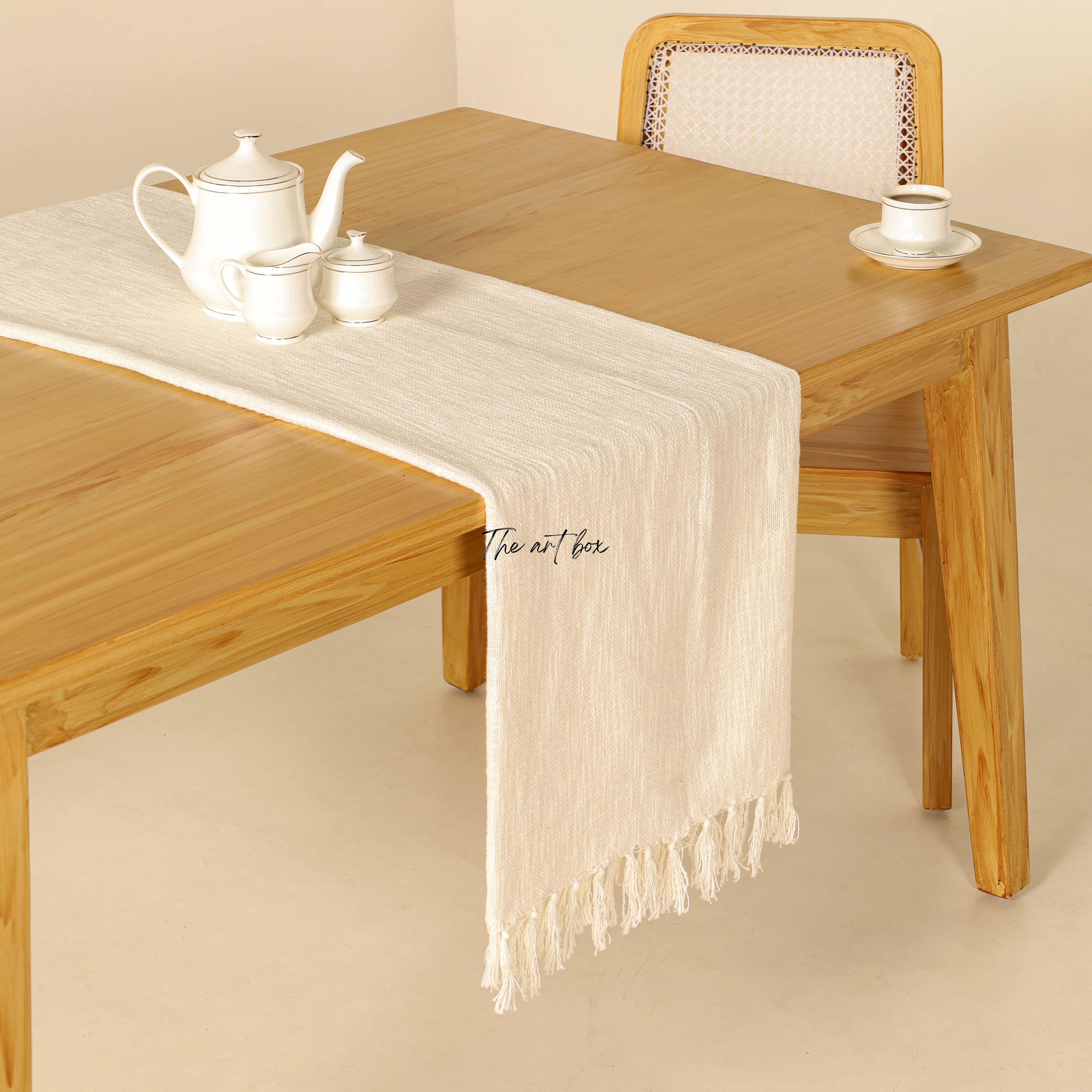 White Table Runner