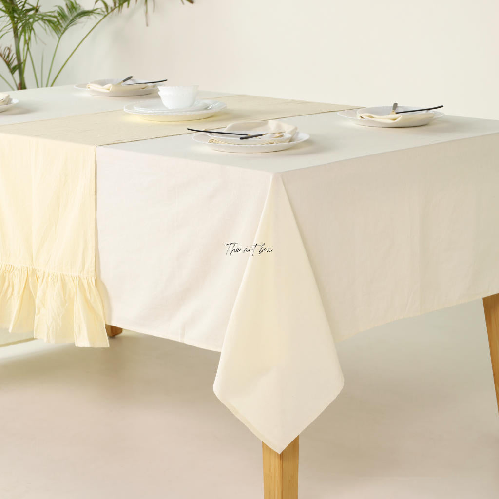 Yellow Cotton Table Runner