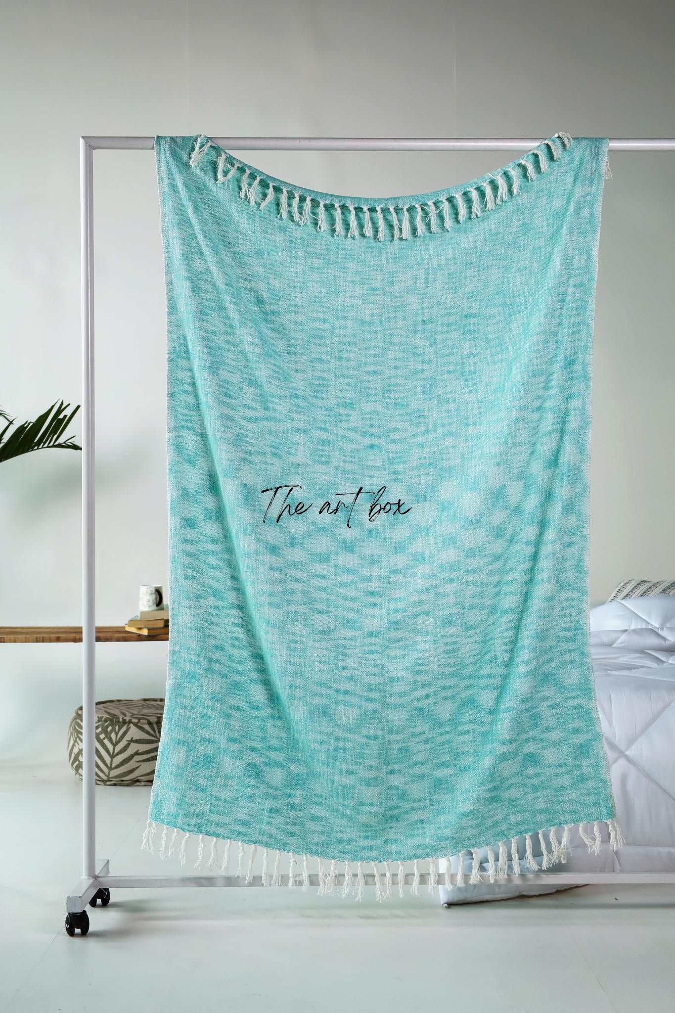 Mint Solid Color Throw