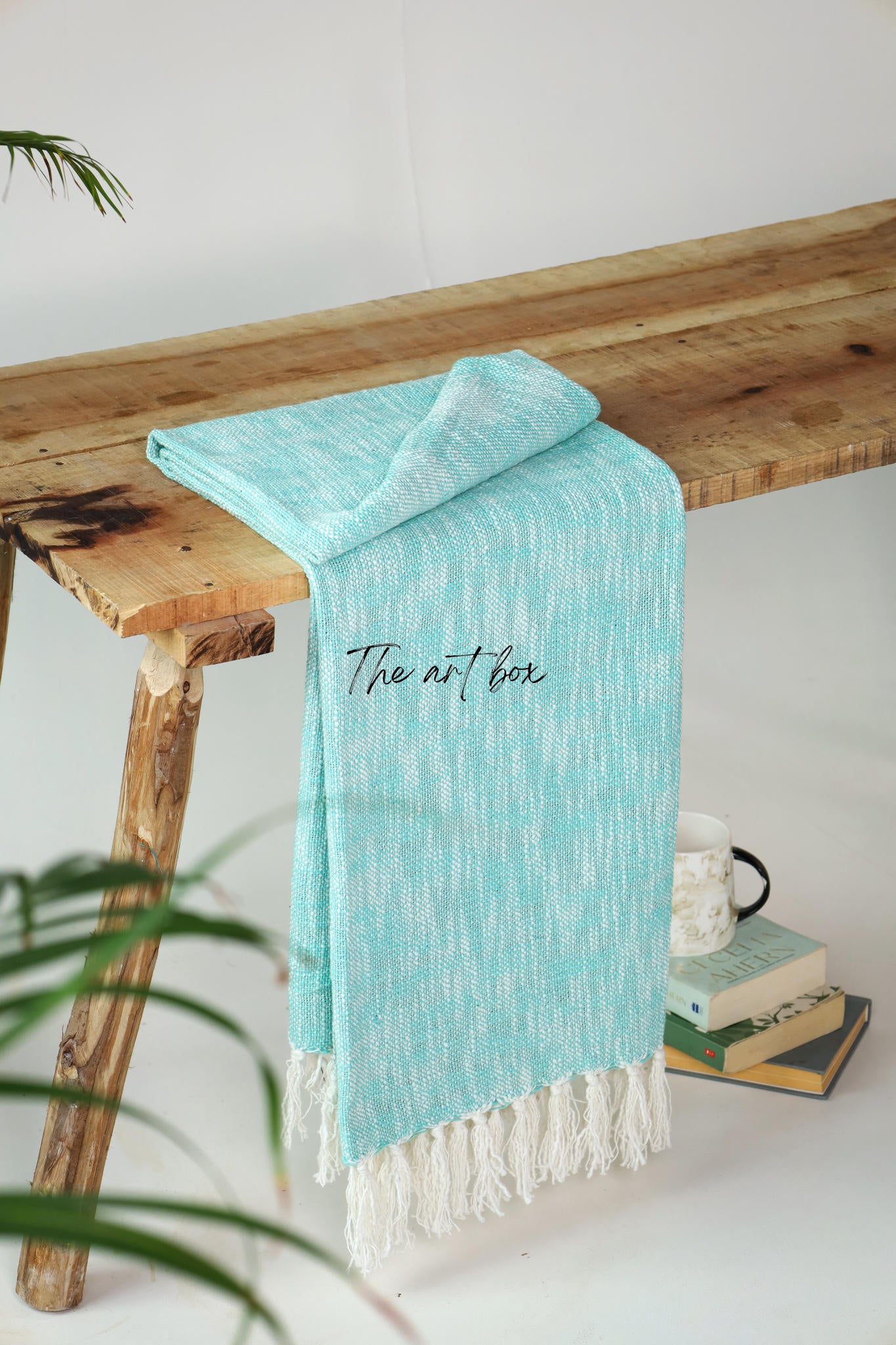 Mint Solid Color Throw