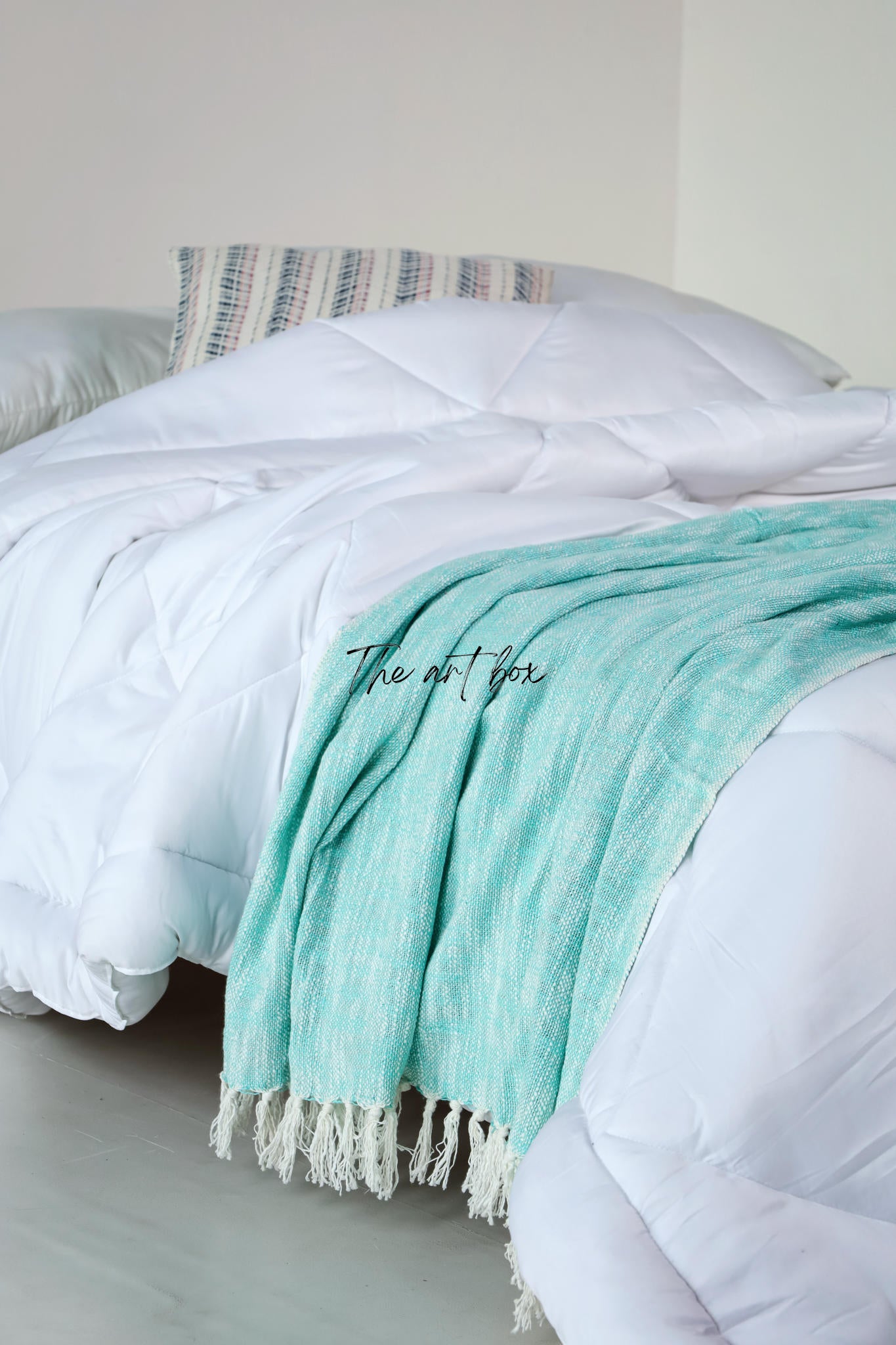 Mint Solid Color Throw