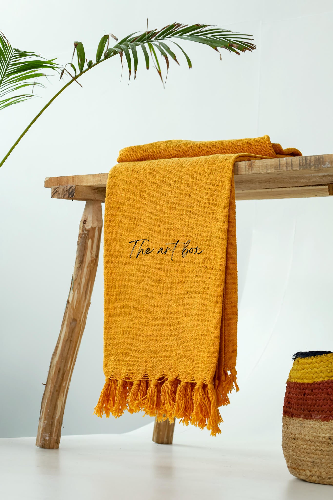 Orange Solid Color Throw