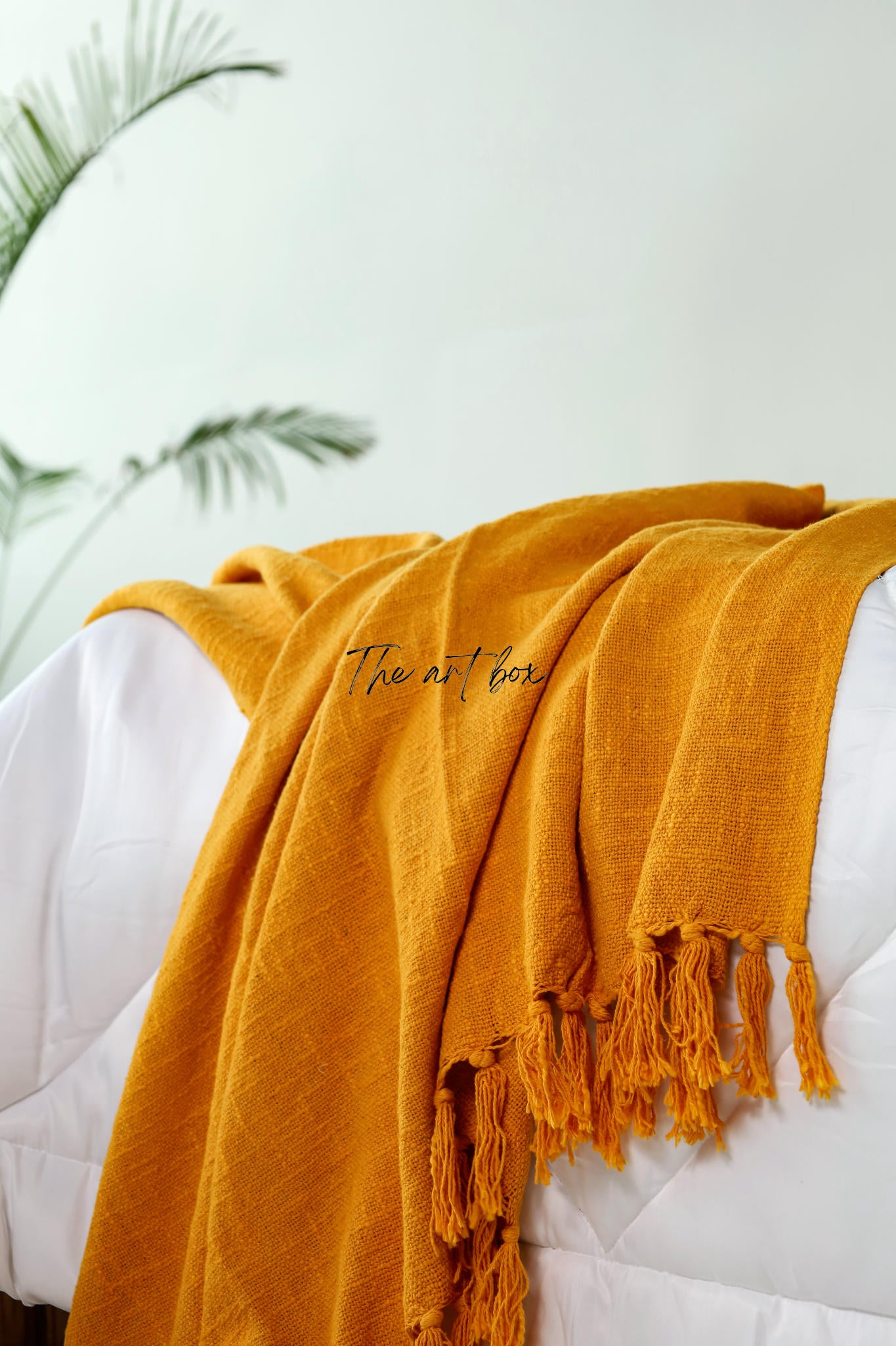 Orange Solid Color Throw