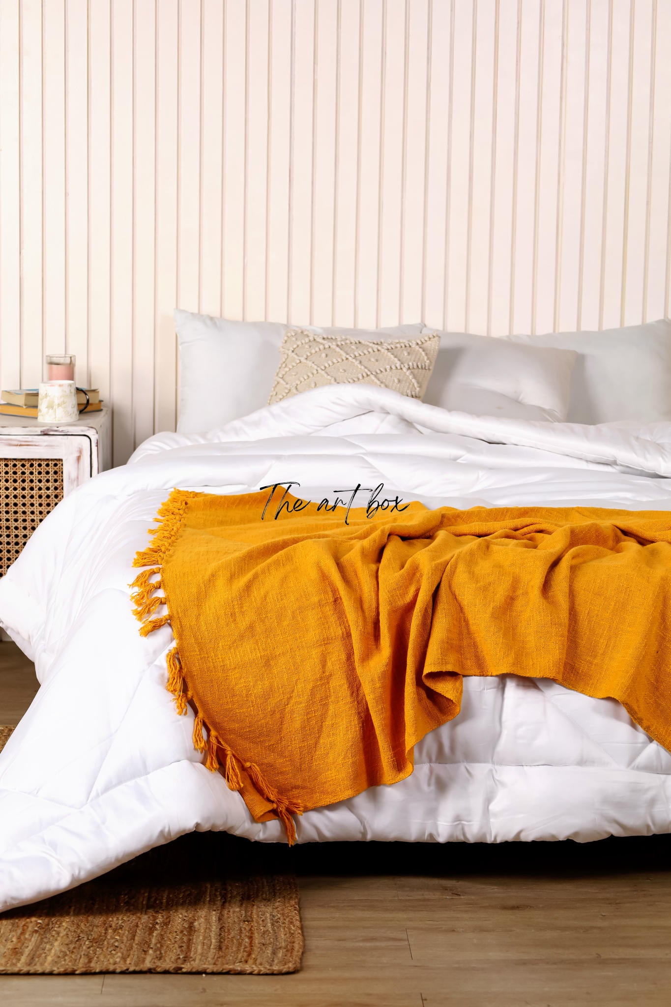 Orange Solid Color Throw