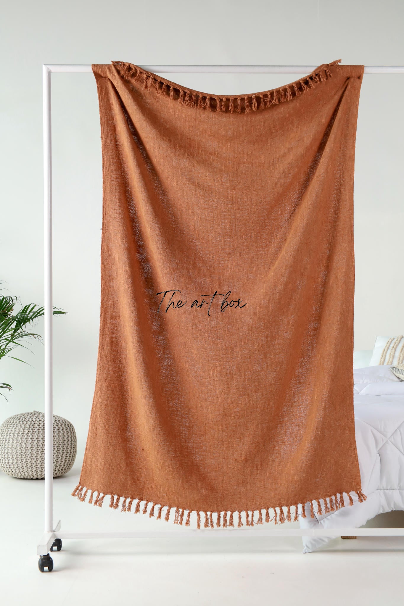 Rust Solid Color Throw