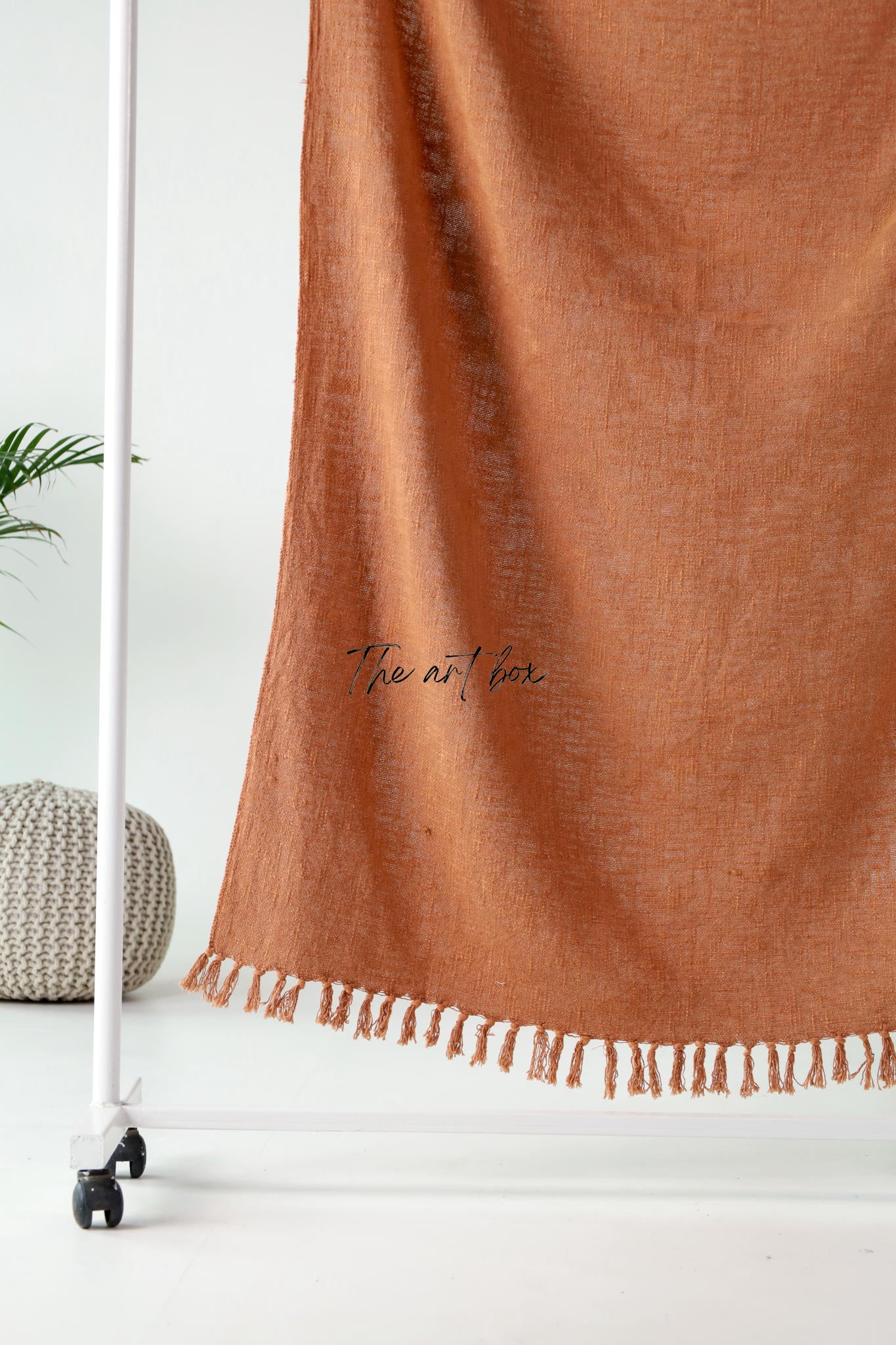 Rust Solid Color Throw