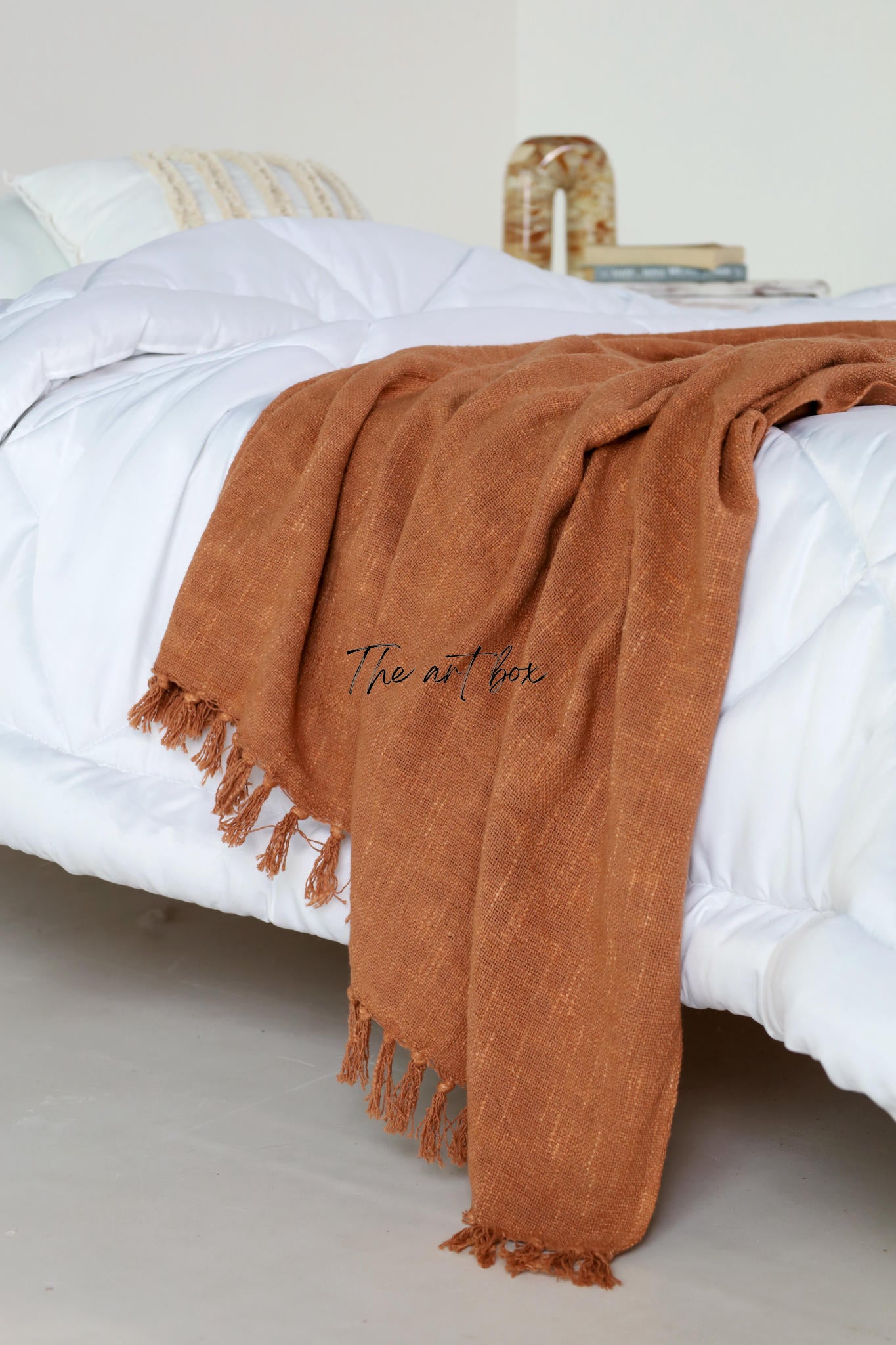 Rust Solid Color Throw
