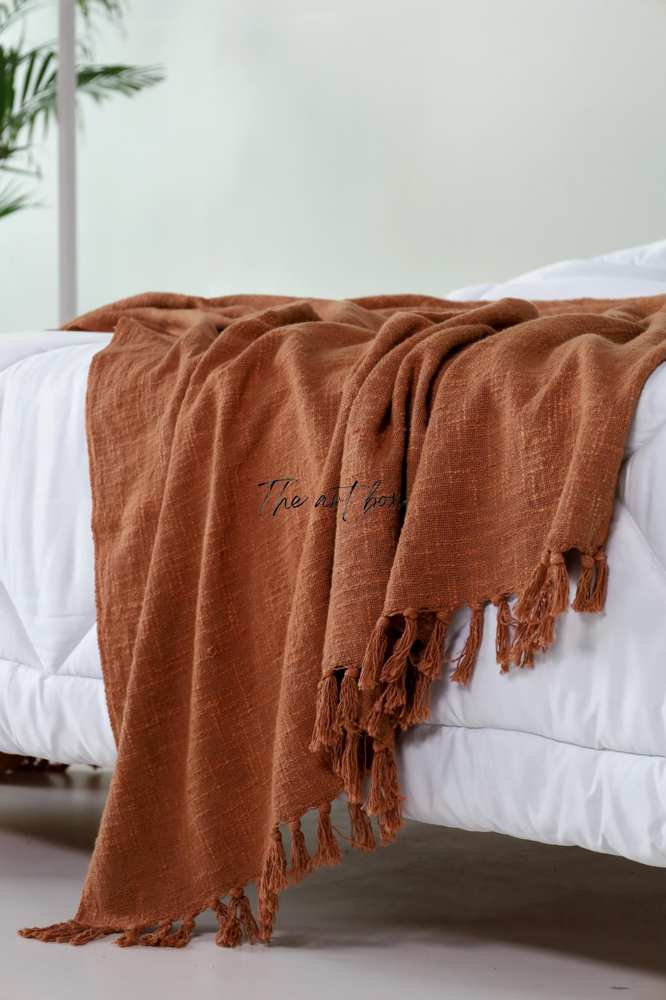 Rust Solid Color Throw