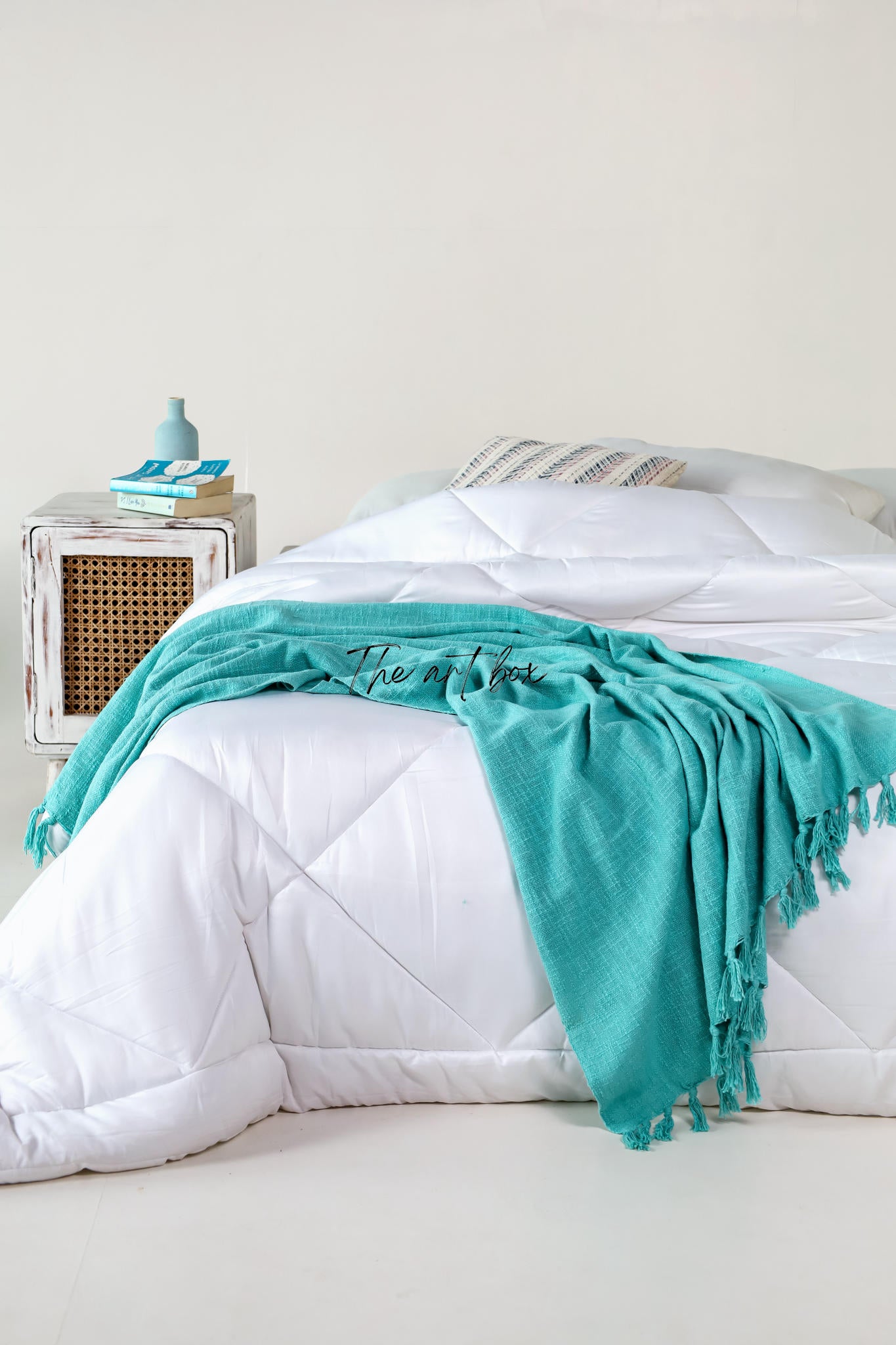 Sea Blue Solid Color Throw