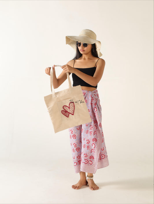 Handcrafted Embroidery Tote: Artistry in Every Stitch
