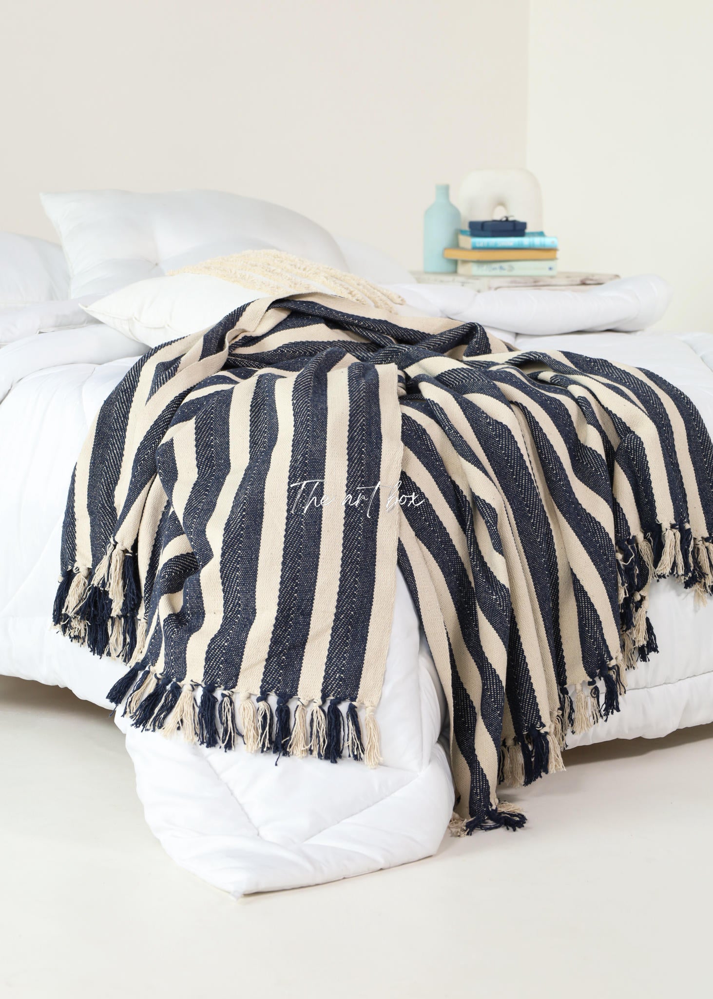 Striped Hand Tufted Throw