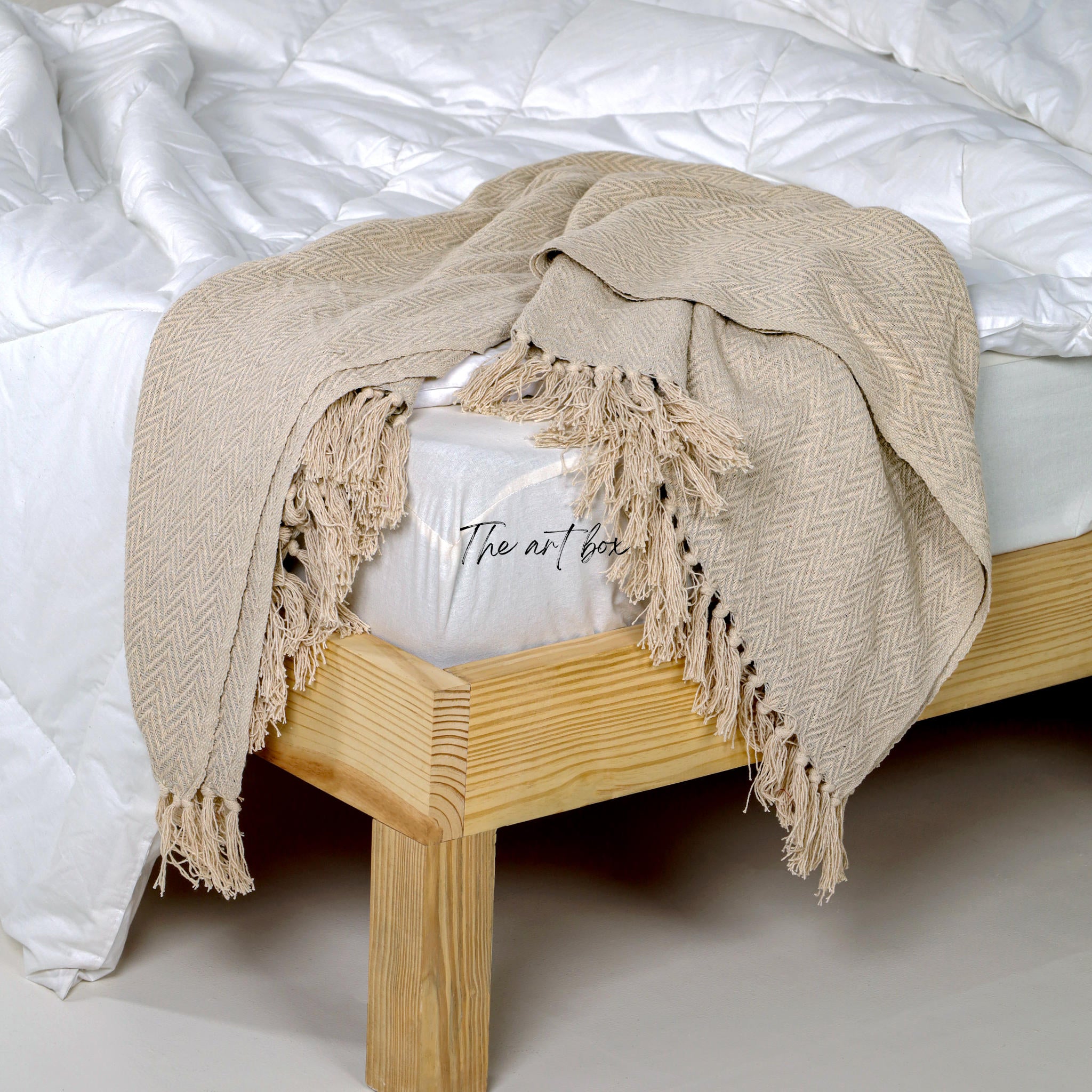 Fringe Soft Hand Tufted Throw