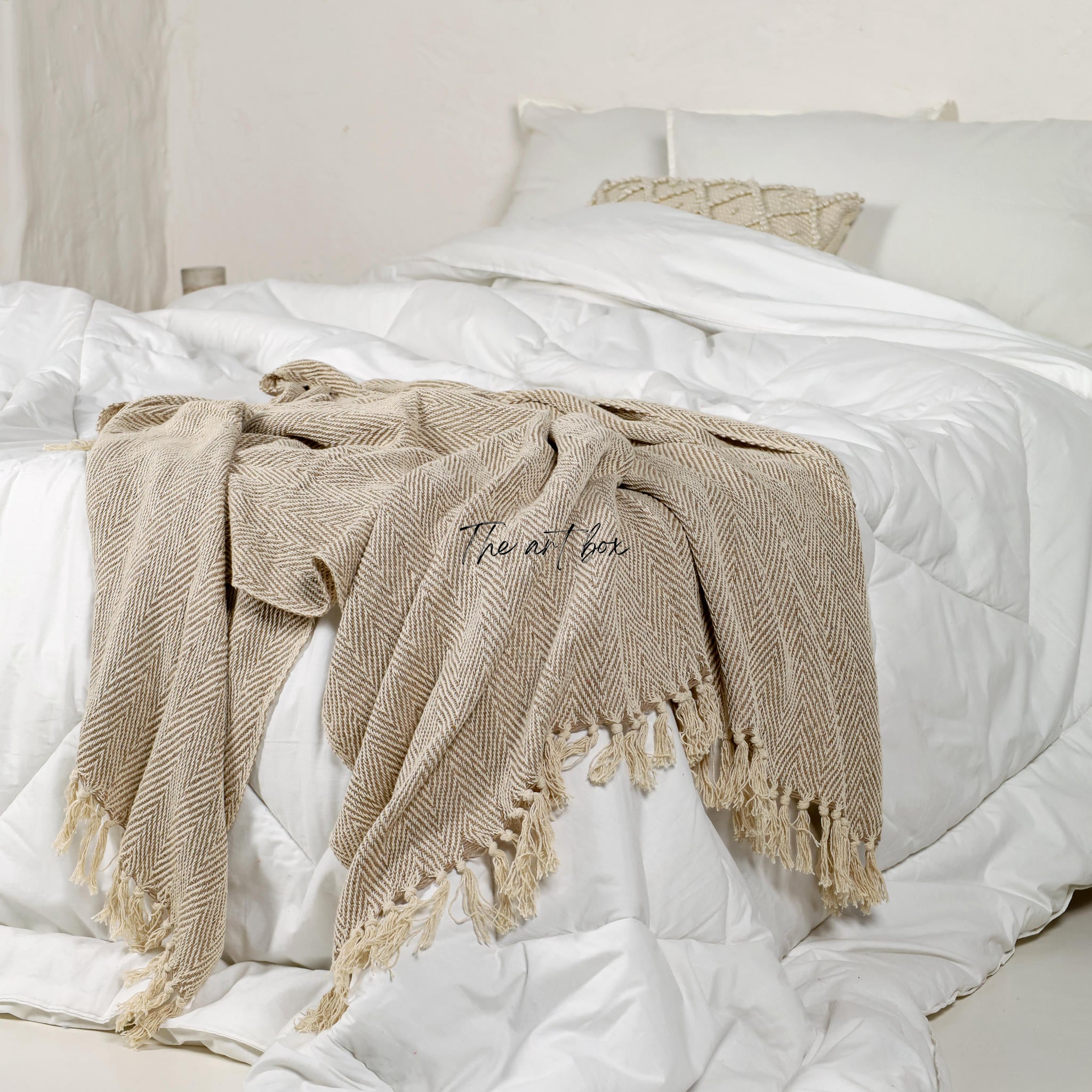 Fringe Soft Hand Tufted Throw