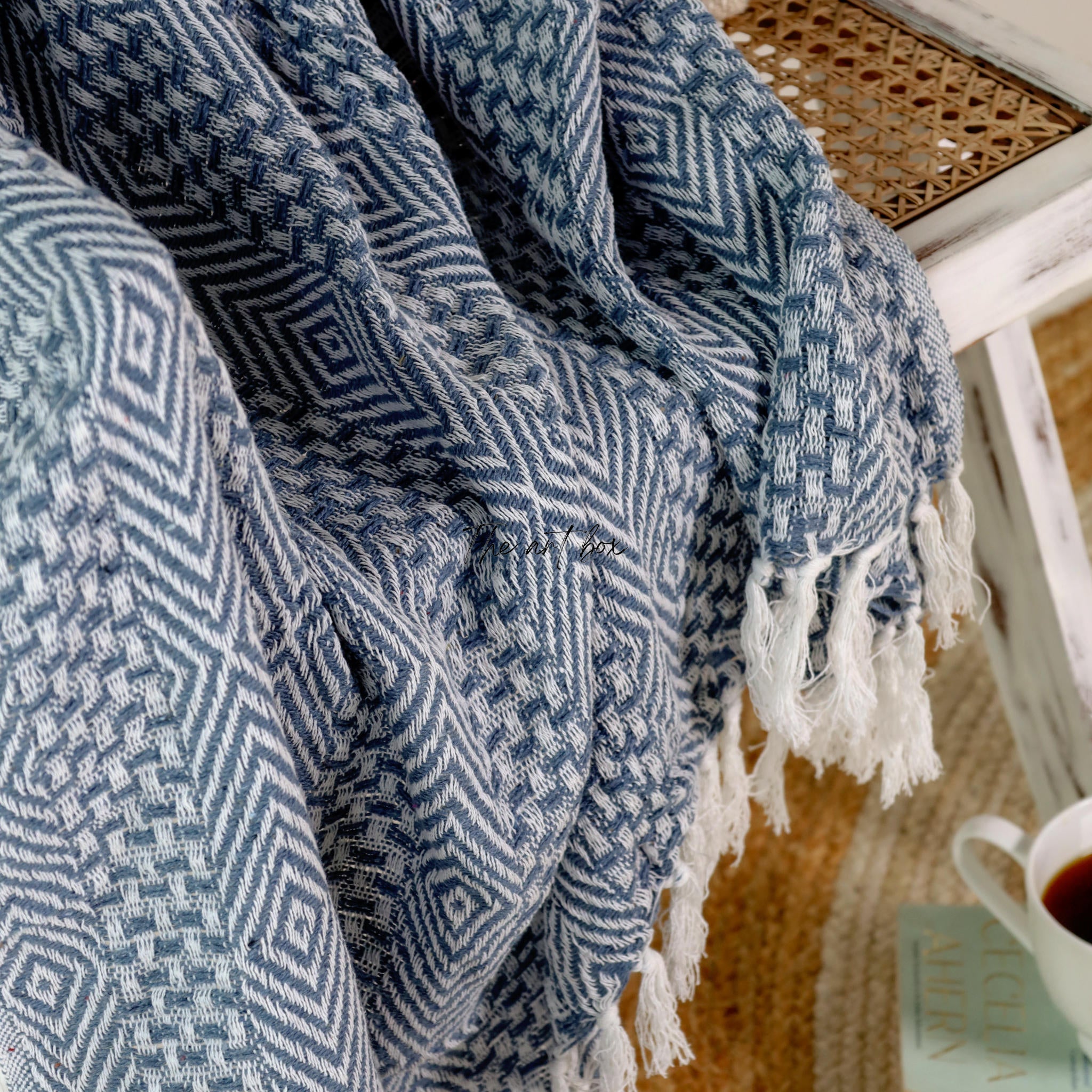 Geometric Hand Tufted Throw